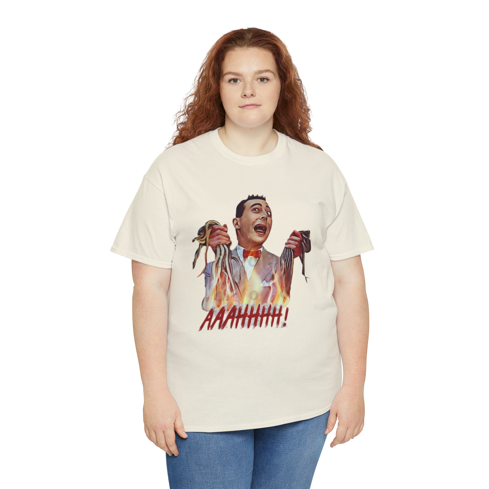 Pee Wee Herman-  Unisex Heavy Cotton T-Shirt - Creations by Chris and Carlos