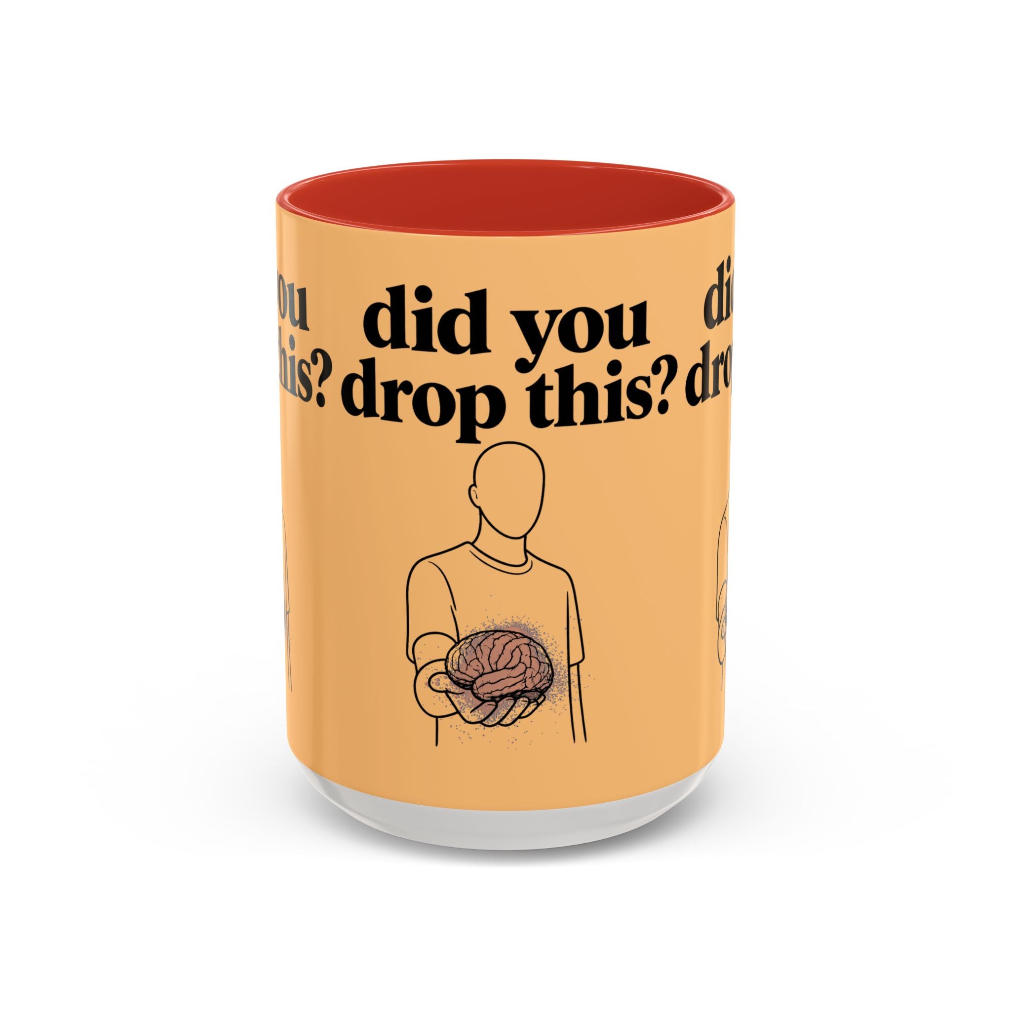 Did You Drop This? Brain Illustration Accent Coffee Mug - Creations by Chris and Carlos