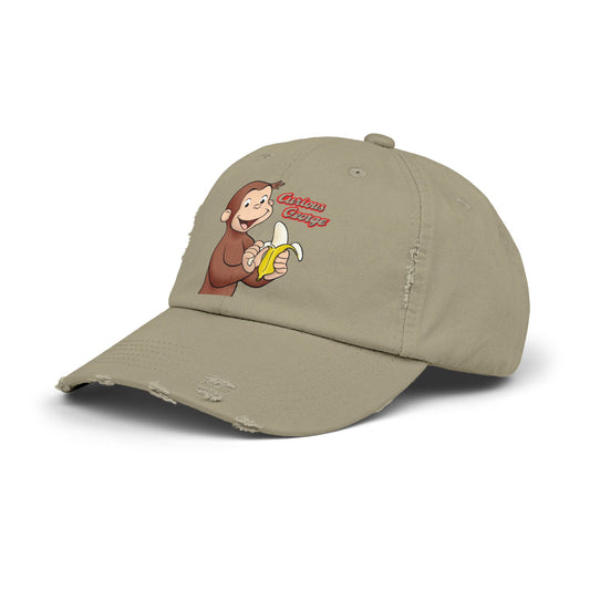 Curious George Banana Distressed Cap - Creations by Chris and Carlos