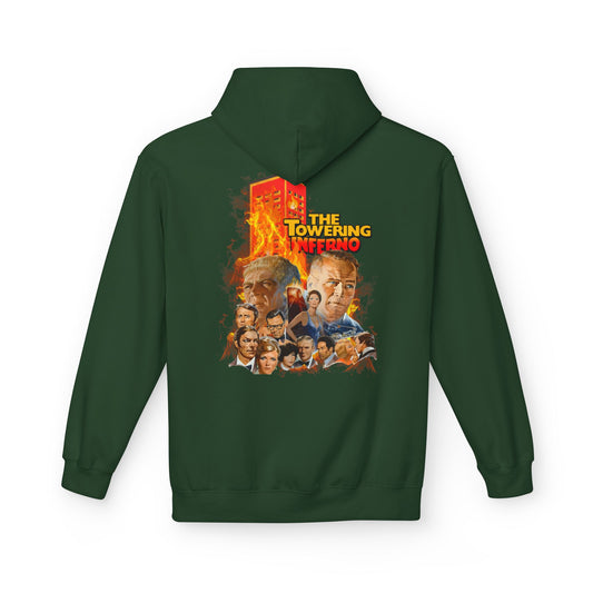 Hoodie — "The Towering Inferno" Vintage Disaster Movie Poster Pullover - Creations by Chris and Carlos