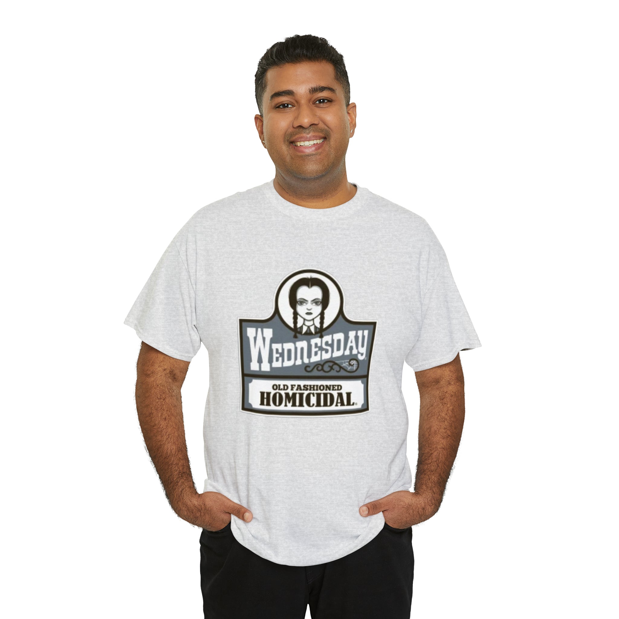 Wednesday- Wendys Unisex Heavy Cotton T-Shirt - Creations by Chris and Carlos