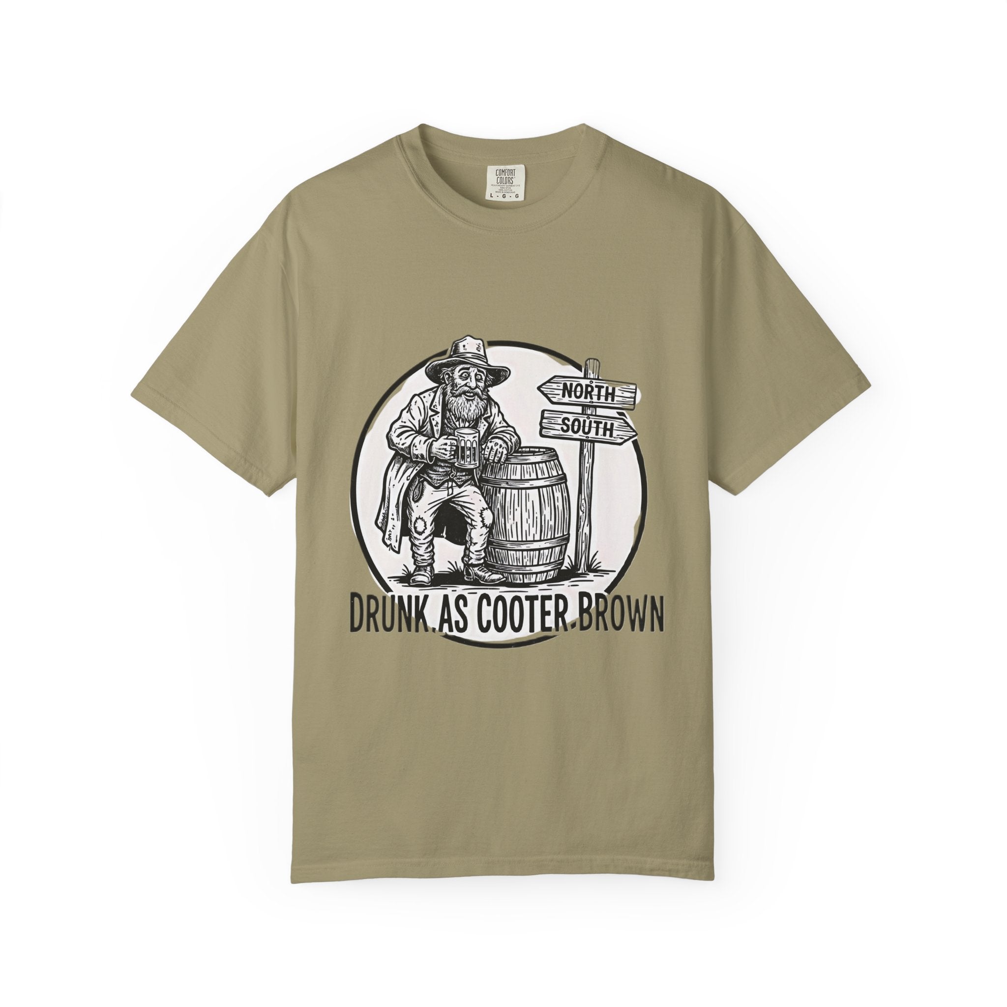 Drunk as Cooter Brown T-Shirt — Vintage Country Barrel Graphic Tee - Creations by Chris and Carlos