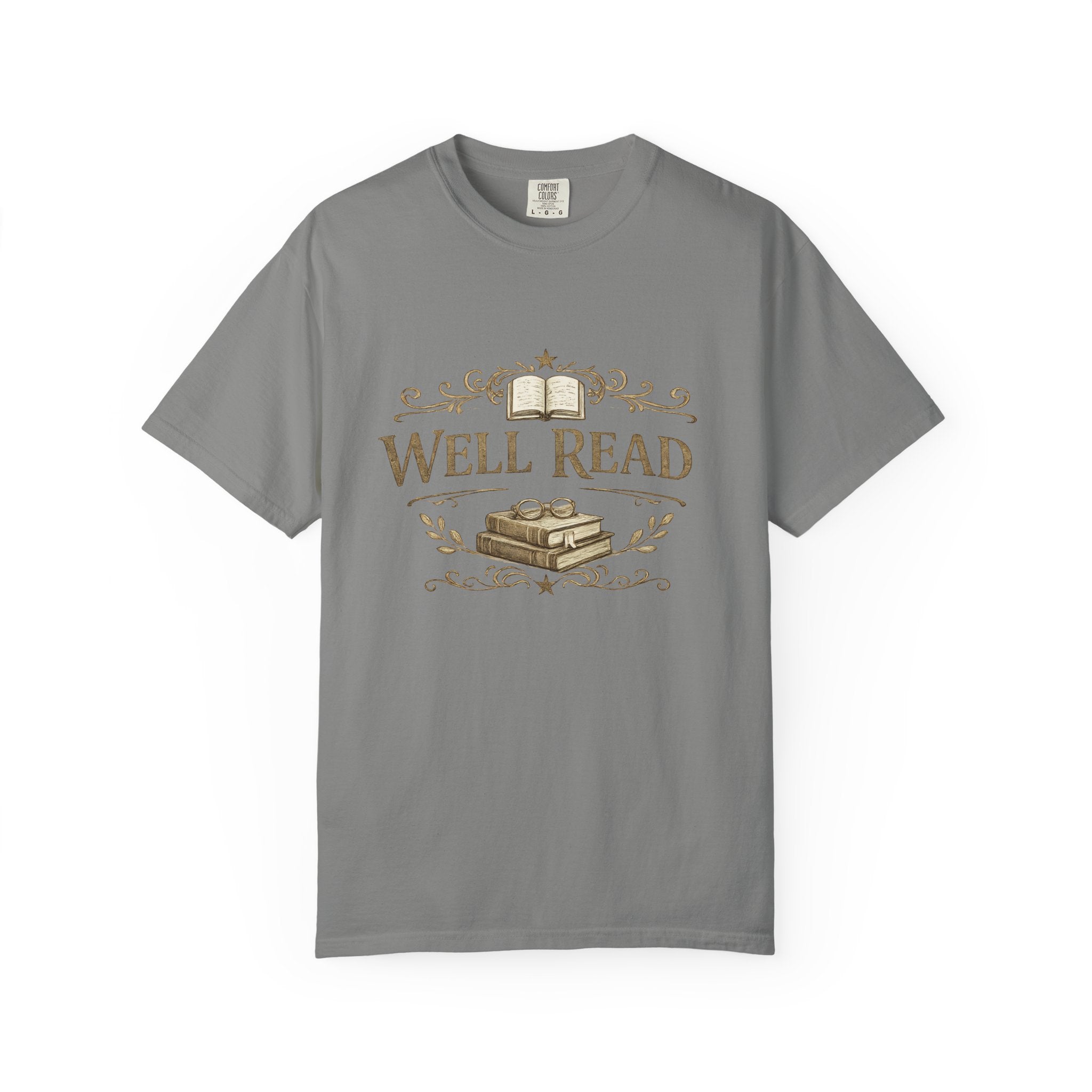 Well Read T-Shirt — Vintage Book Lover Tee - Creations by Chris and Carlos