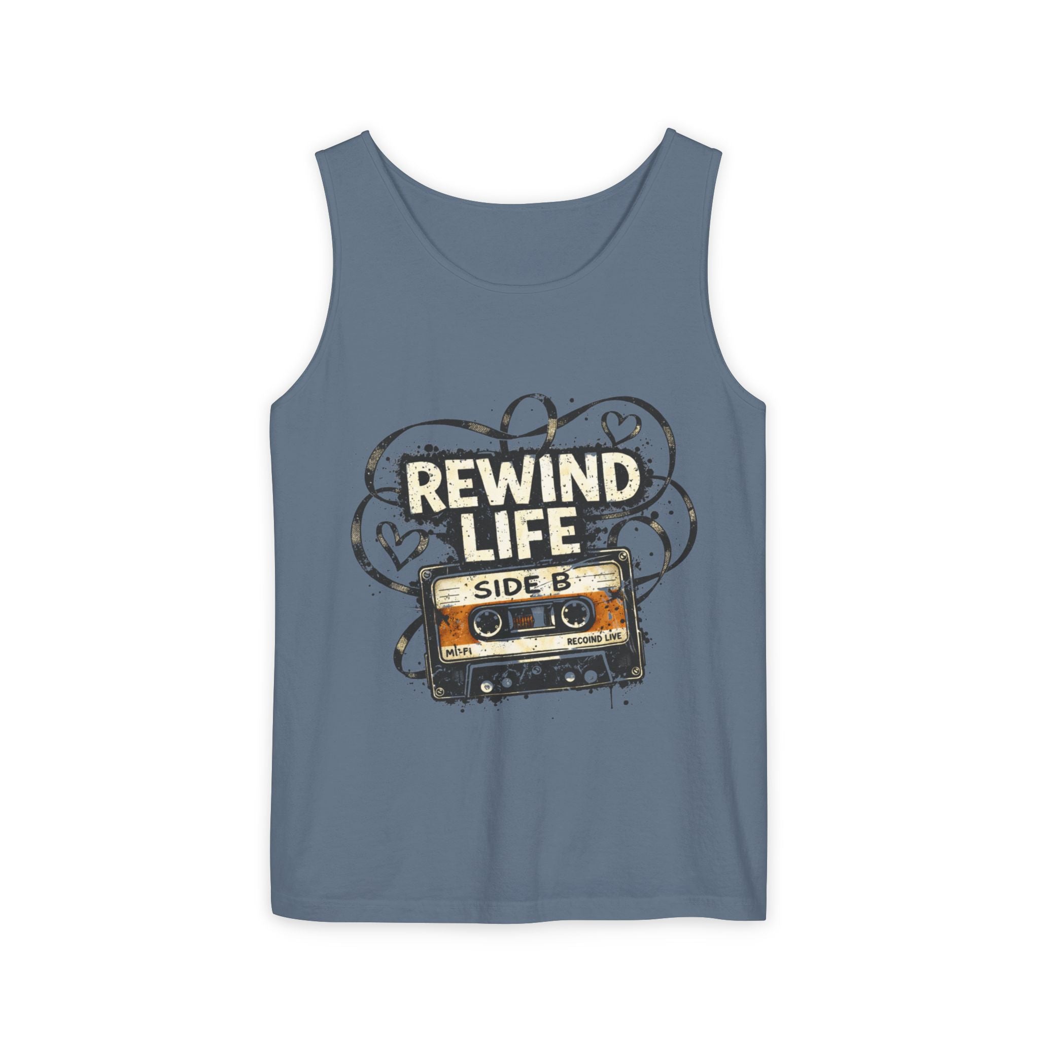 Rewind Life Vintage Cassette Tank Top - Creations by Chris and Carlos