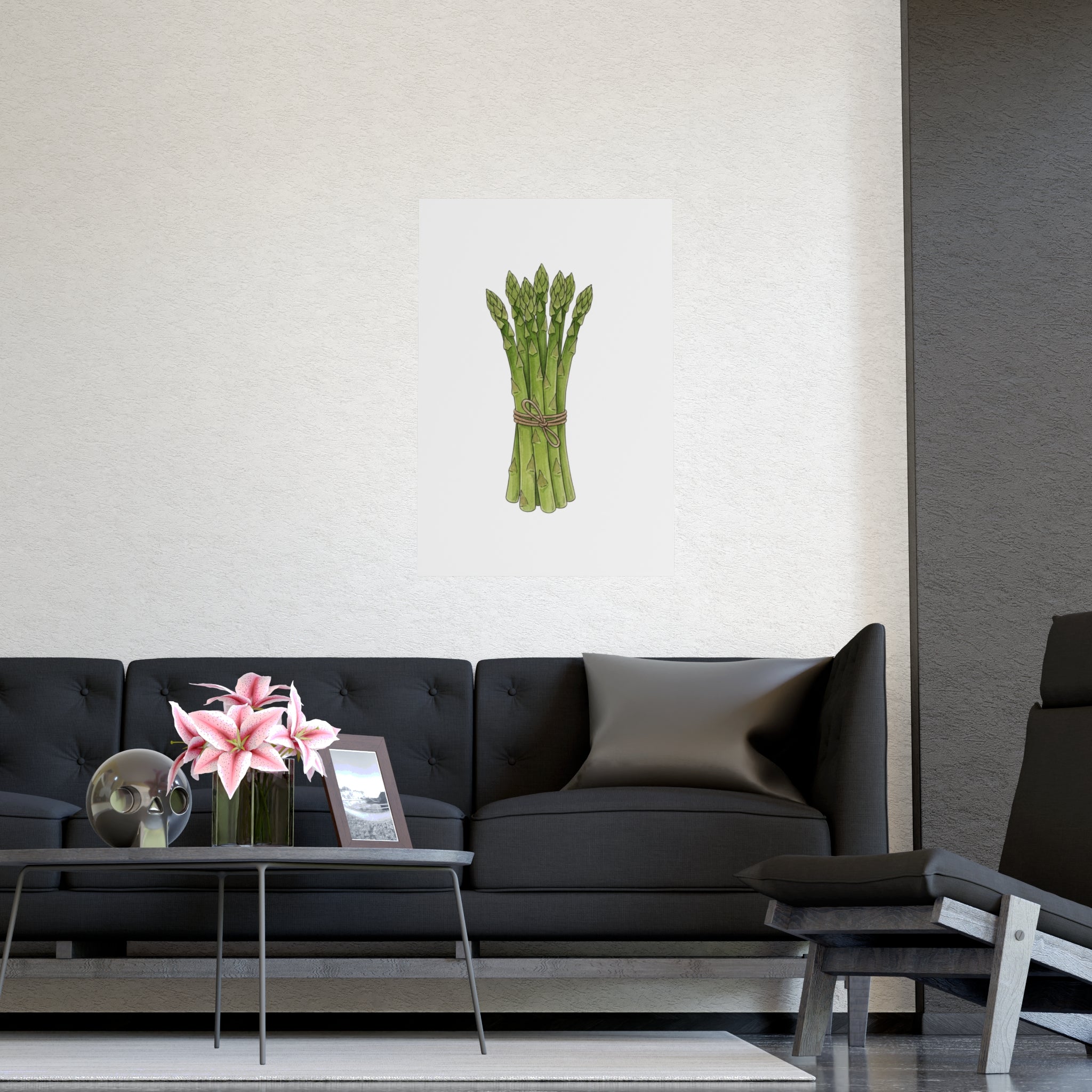 Asparagus Botanical Poster — Minimal Kitchen Wall Art (Vertical & Horizontal) - Creations by Chris and Carlos