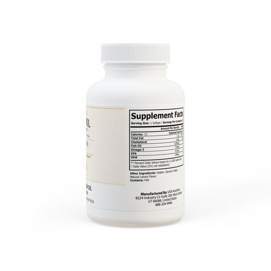 Omega 3 Fish Oil Supplement (60 Softgels) - Creations by Chris and Carlos