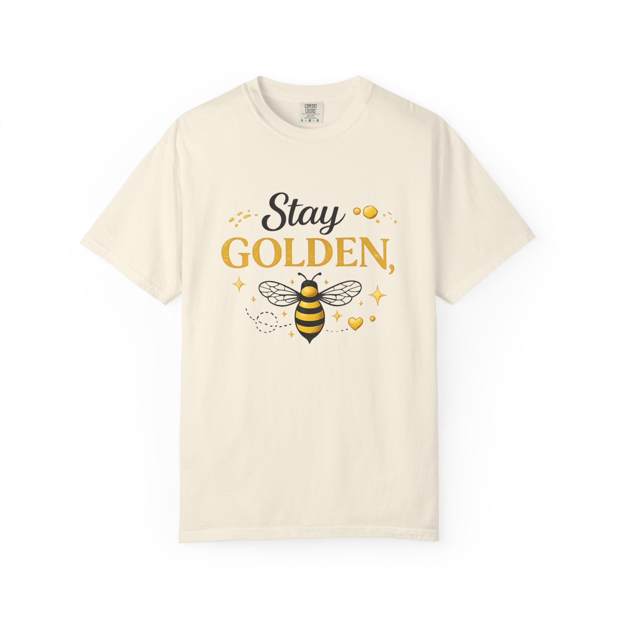 Stay Golden Bee T-Shirt — Inspirational Bee Graphic Tee - Creations by Chris and Carlos
