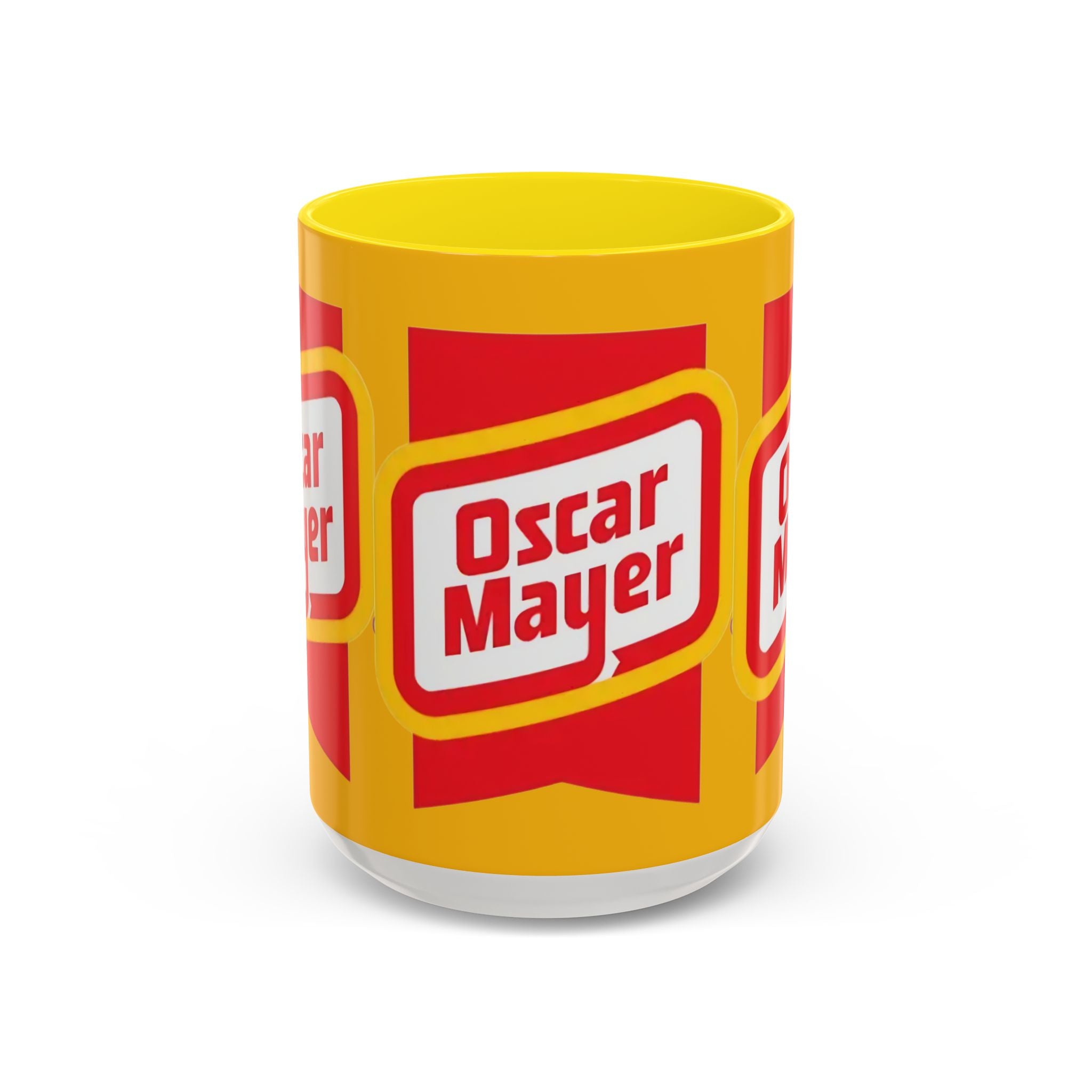 Accent Mug — Retro Oscar Mayer Logo Coffee Cup (11/15 oz) - Creations by Chris and Carlos