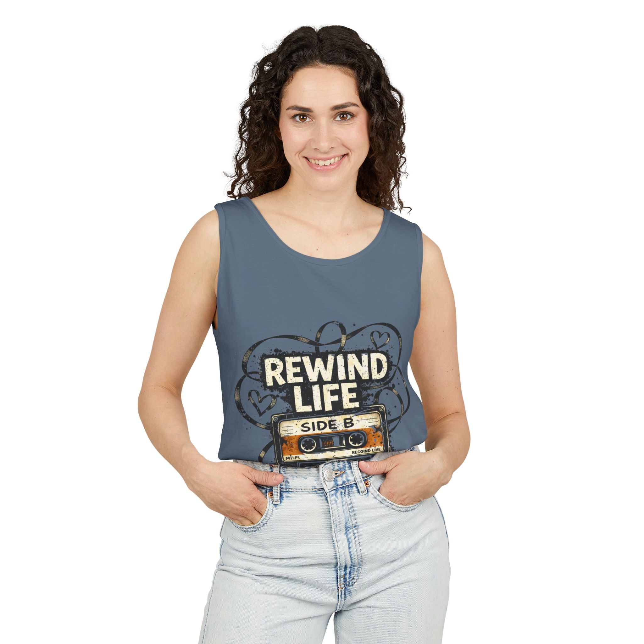 Rewind Life Vintage Cassette Tank Top - Creations by Chris and Carlos