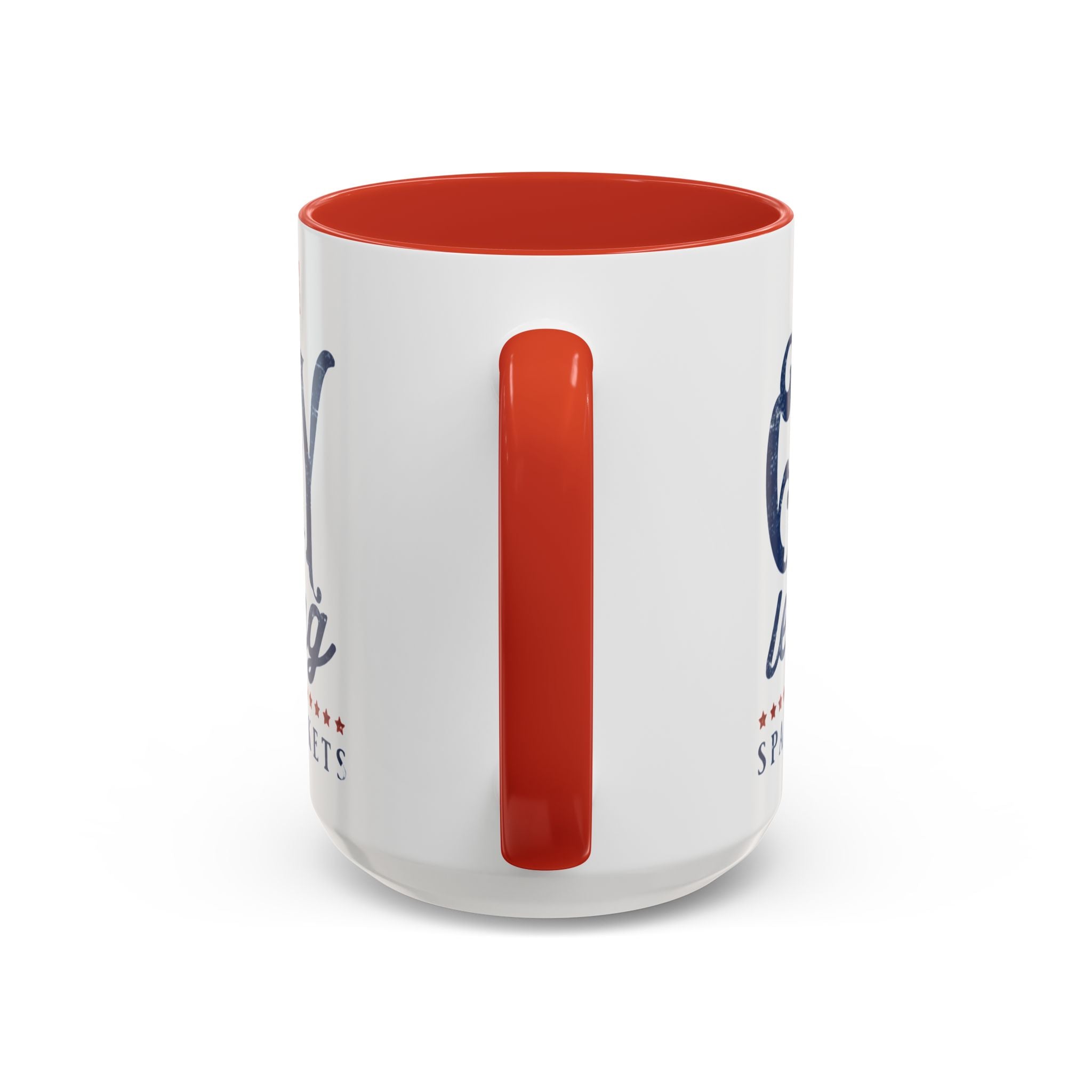 Patriotic 'Land of Glory' Accent Coffee Mug – Vintage 4th of July Americana Design - Creations by Chris and Carlos