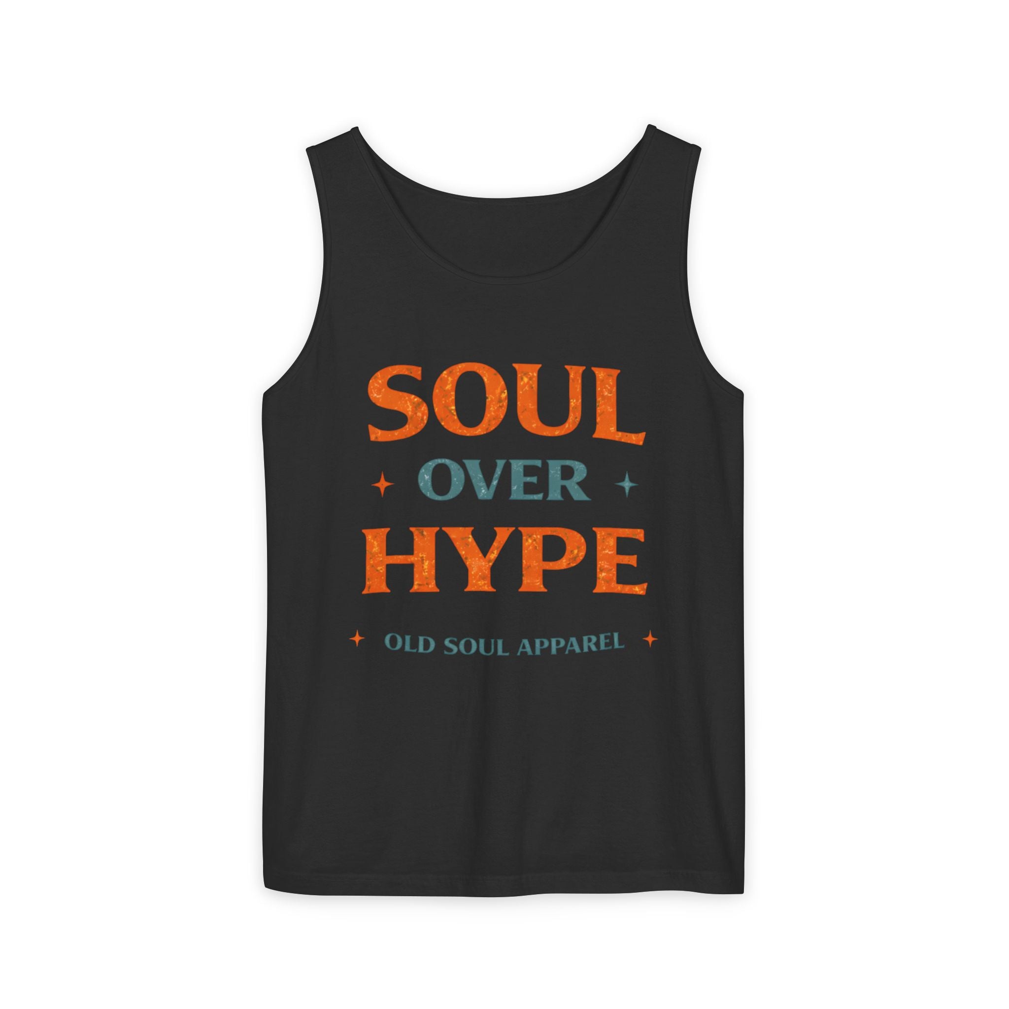Soul Over Hype Tank Top — Vintage-Inspired "Soul Over Hype" Graphic Tank - Creations by Chris and Carlos