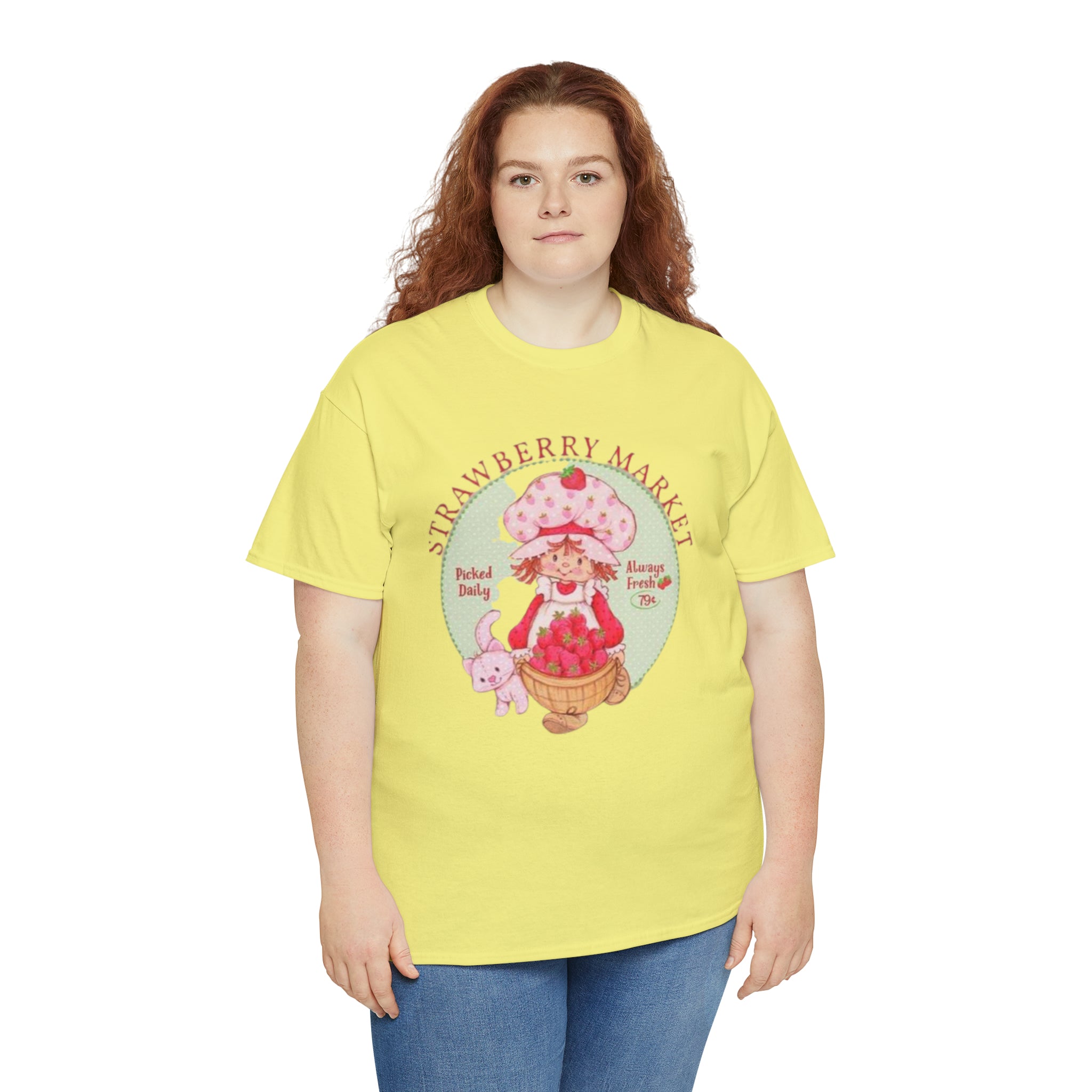 Strawberry Shortcake-  Unisex Heavy Cotton T-Shirt - Creations by Chris and Carlos