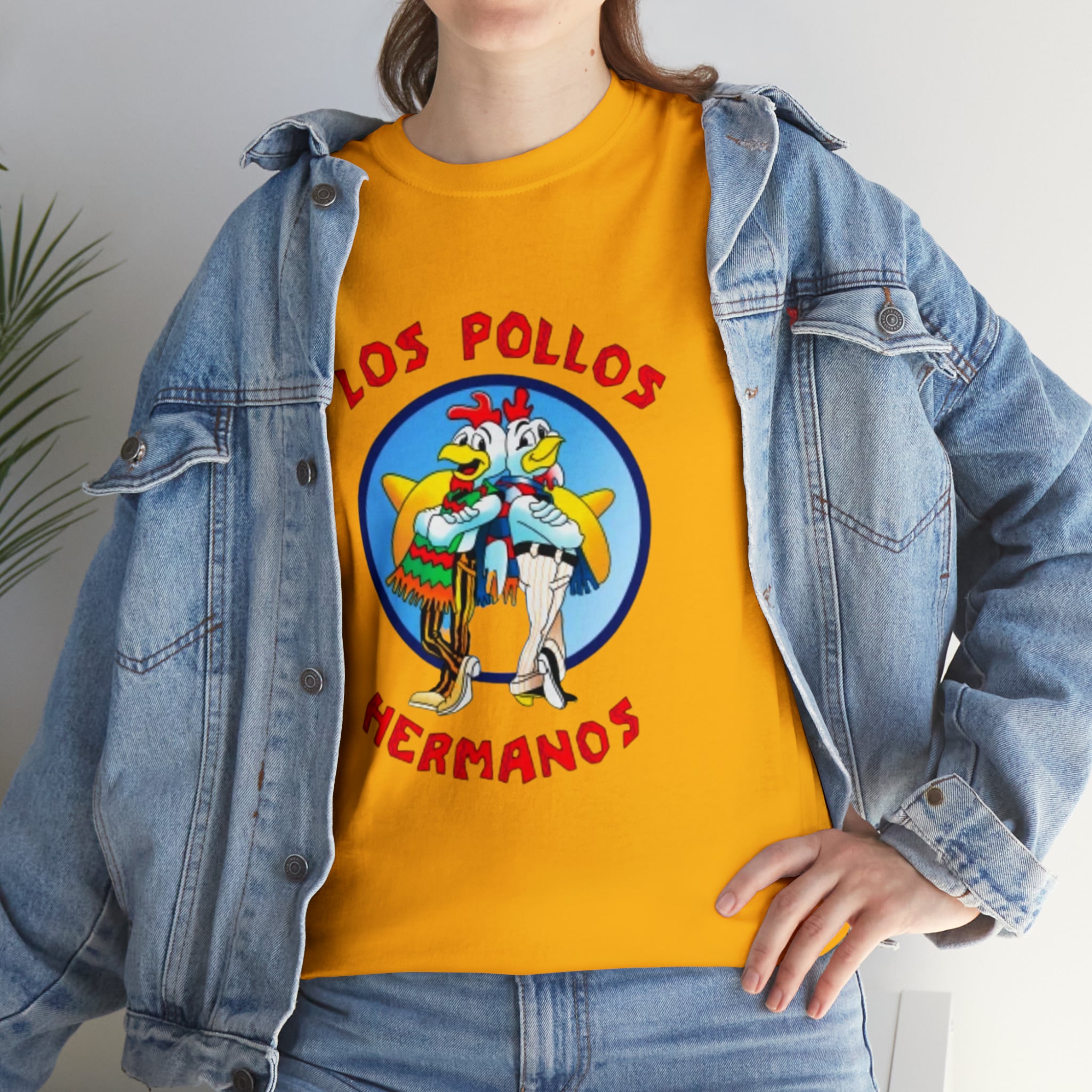 Pollos- Unisex Heavy Cotton T-Shirt - Creations by Chris and Carlos