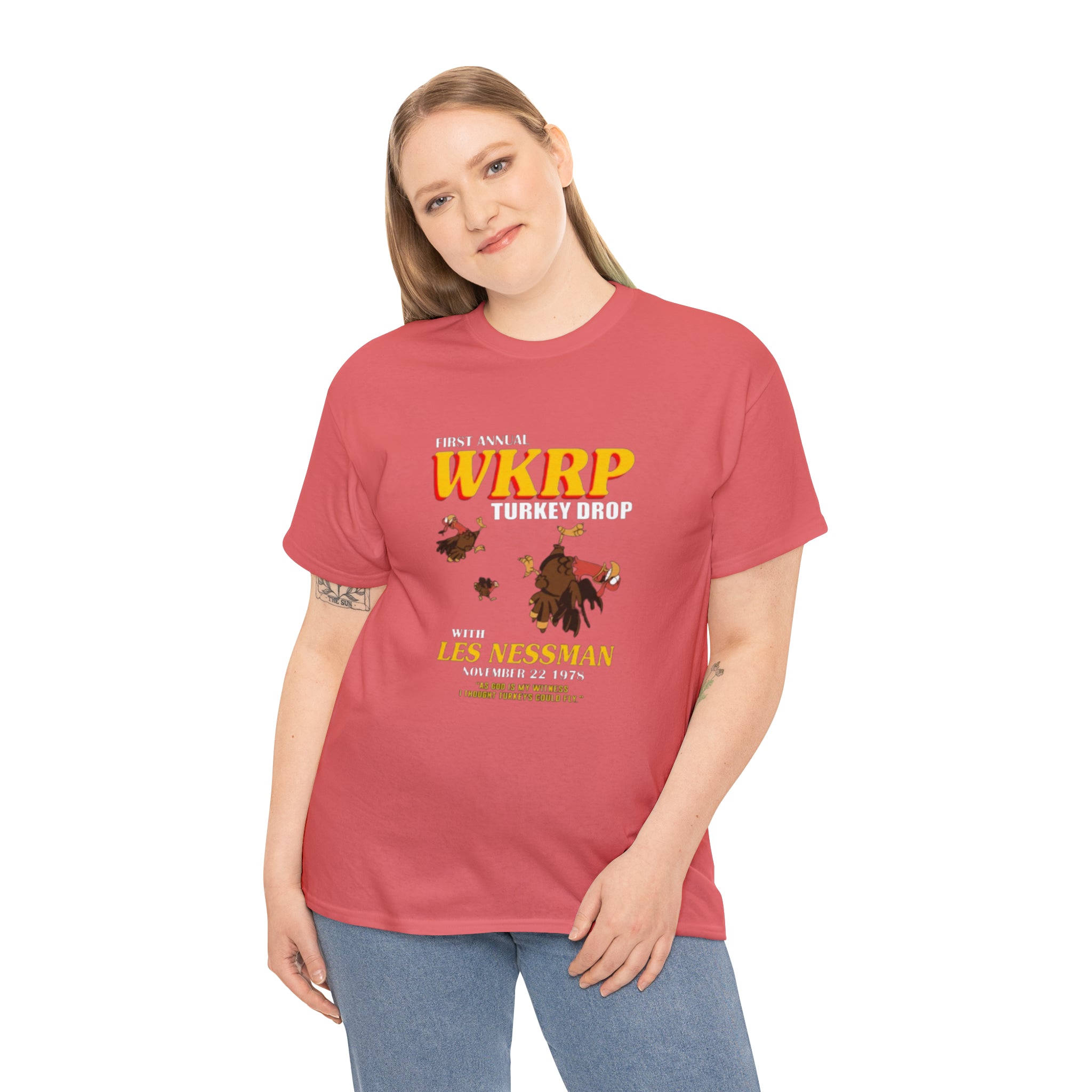 WKRP 70's TV Show- Unisex Heavy Cotton T-Shirt - Creations by Chris and Carlos