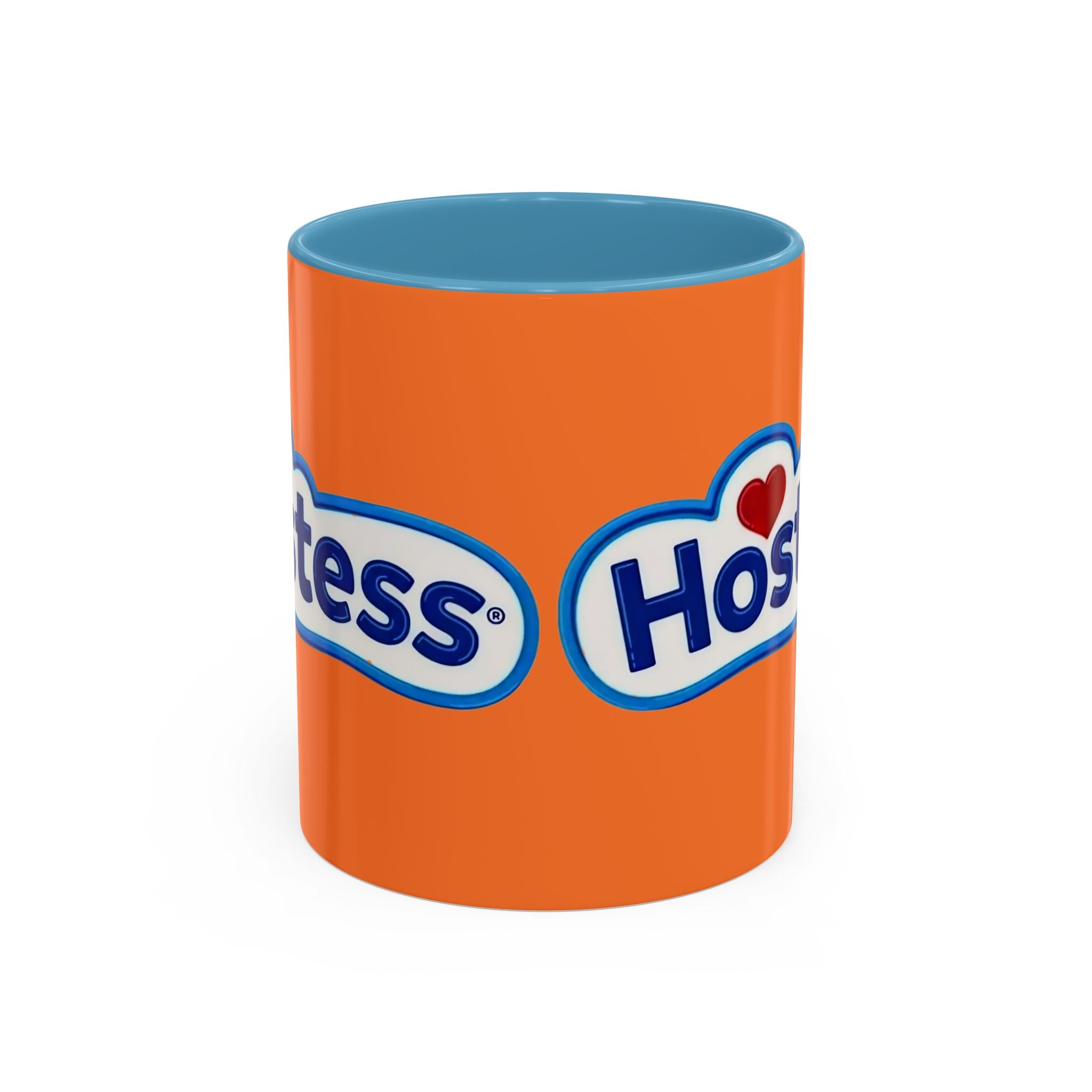 Hostess Logo Accent Coffee Mug — Retro Orange 11/15oz - Creations by Chris and Carlos