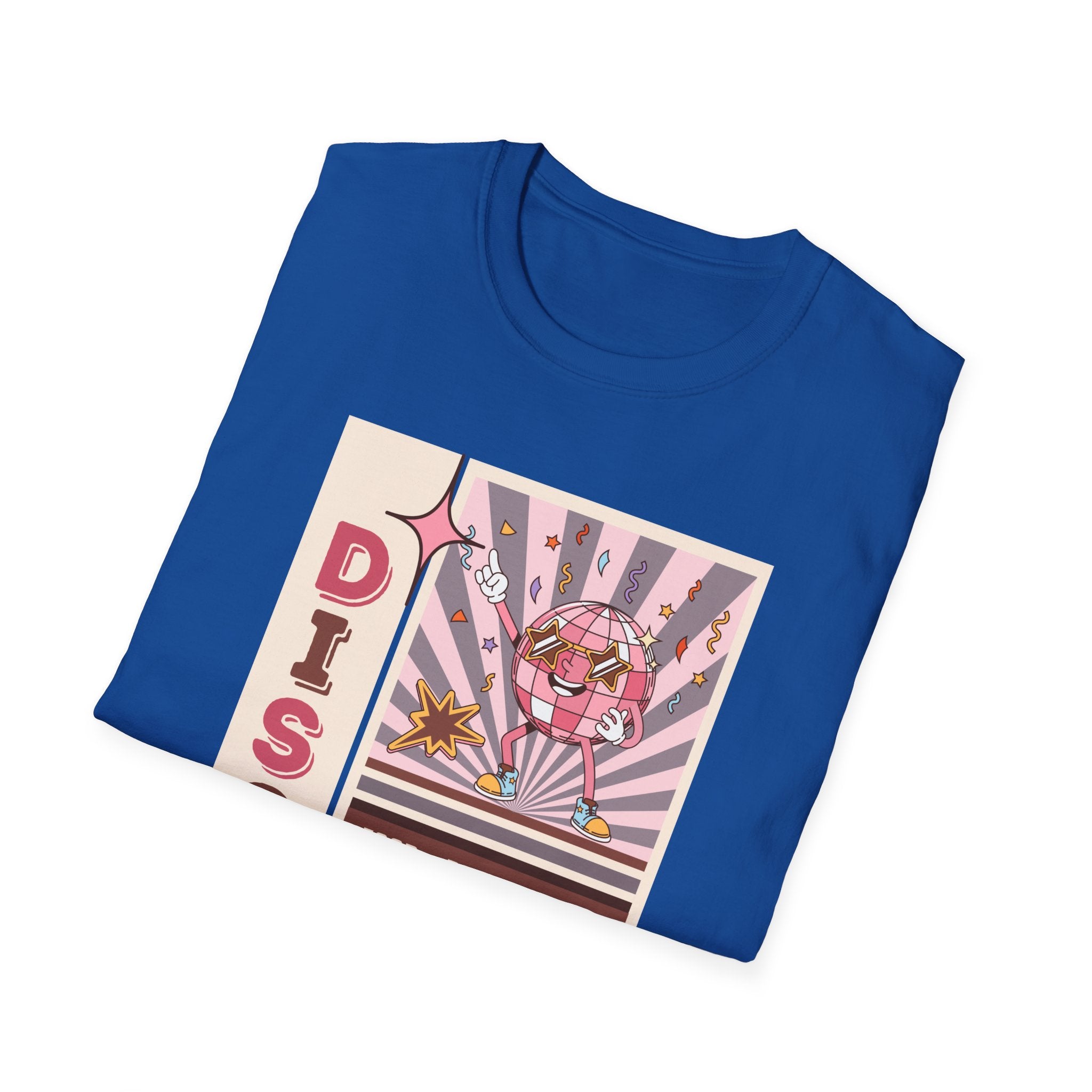 Disco Party T-Shirt — Retro 70s Vinyl Night Poster Tee ("DISCO" 20 February 5PM–11PM) - Creations by Chris and Carlos