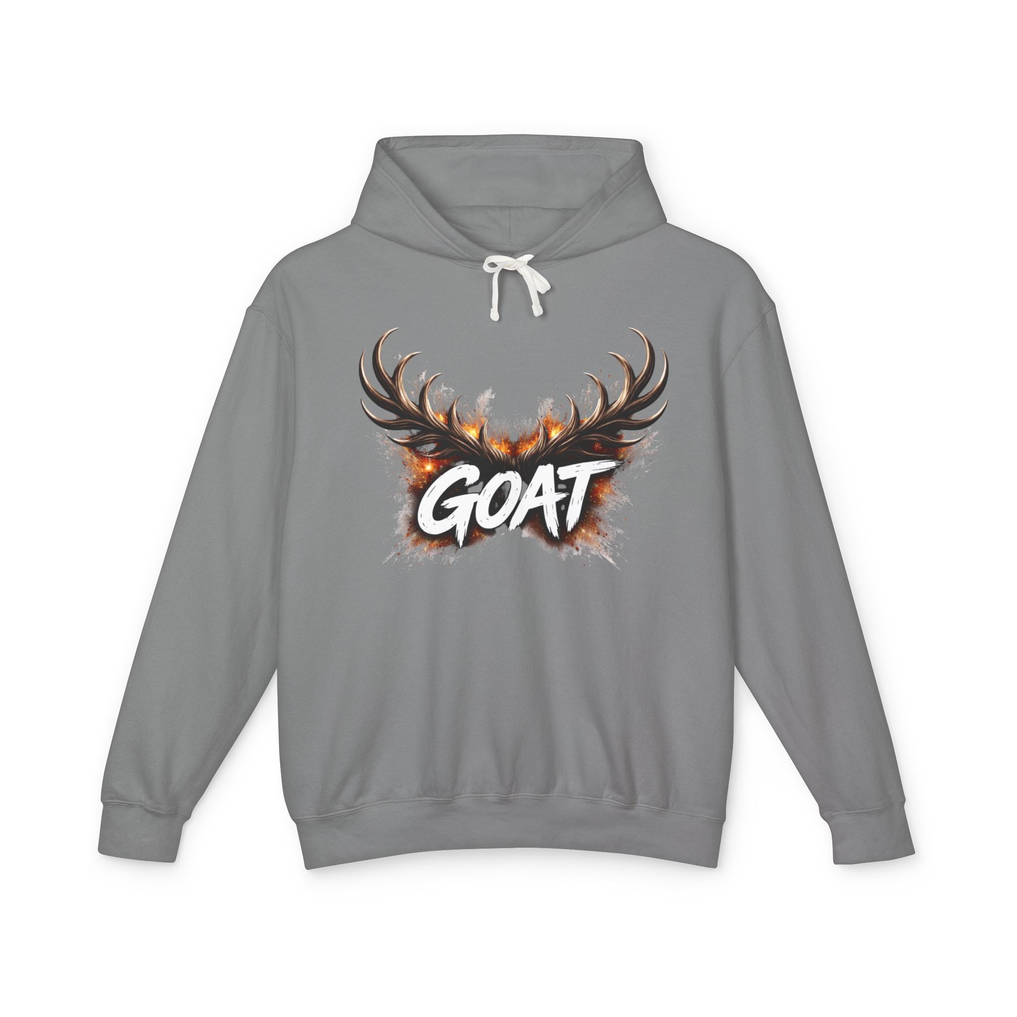 GOAT Antler Graphic Hoodie | Goat Skull Antlers Sweatshirt - Creations by Chris and Carlos