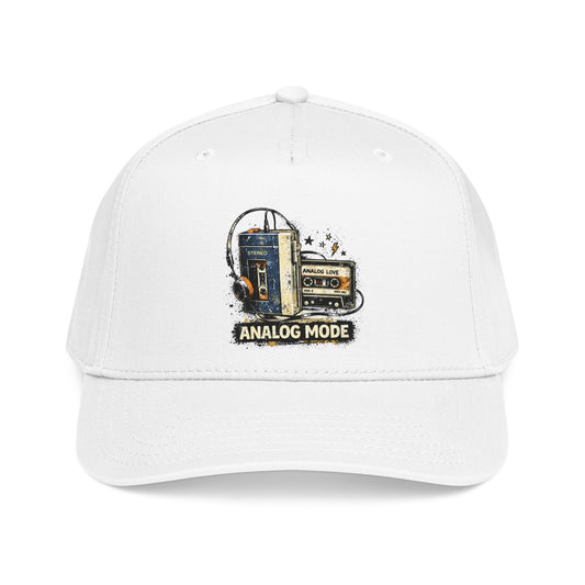 Analog Mode Baseball Cap — Vintage Camera & Tape Retro Hat - Creations by Chris and Carlos