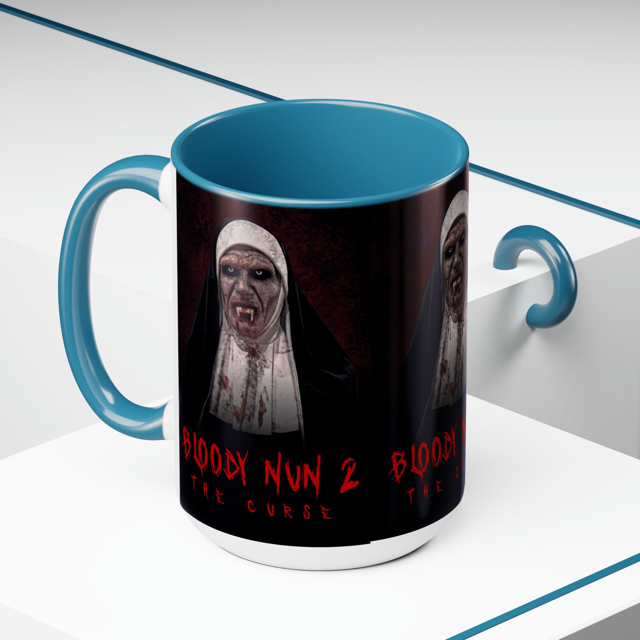 The Nun 2- Two-Tone Coffee Mugs, 15oz - Creations by Chris and Carlos