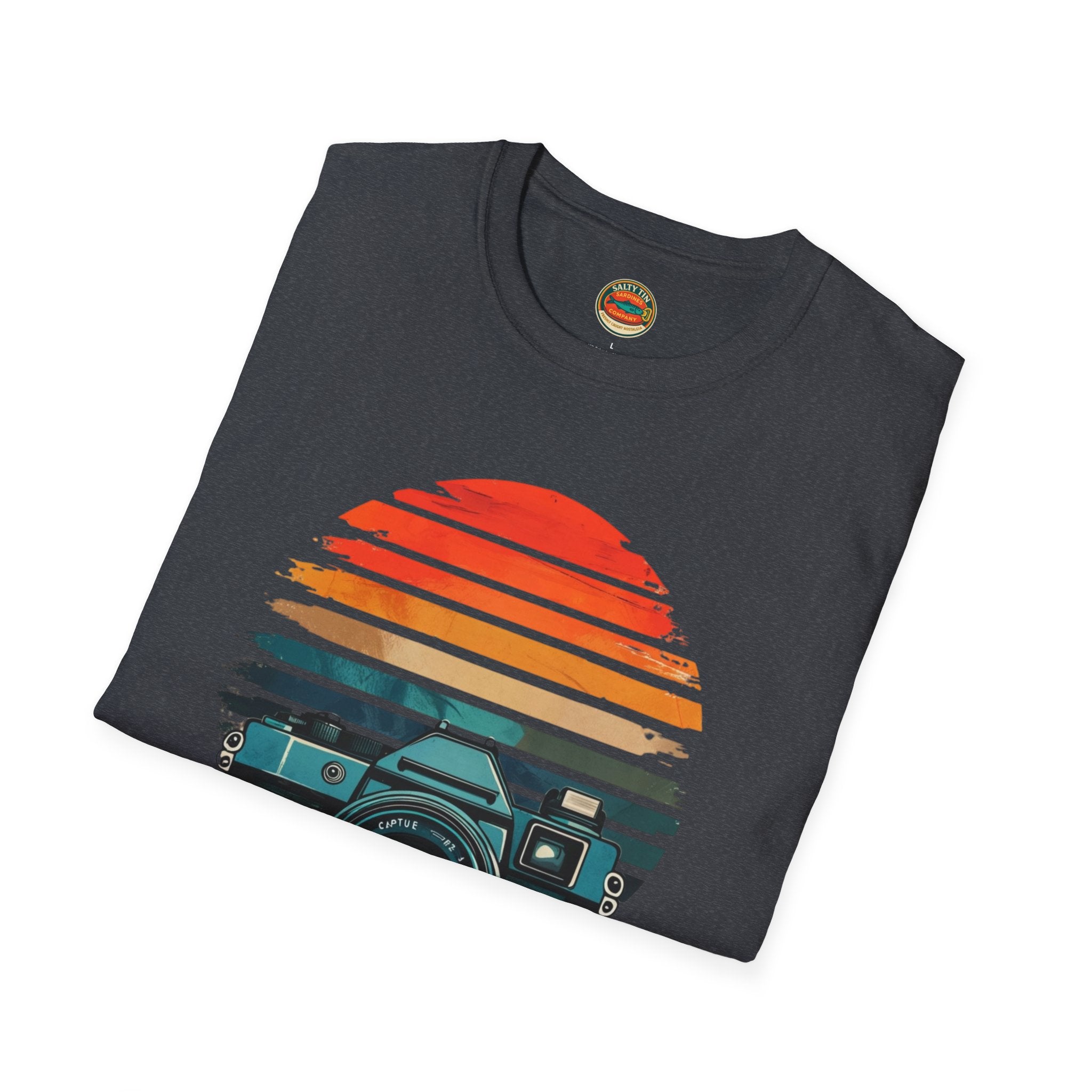Capture The Past Camera T-Shirt — Vintage Retro Photography Tee - Creations by Chris and Carlos