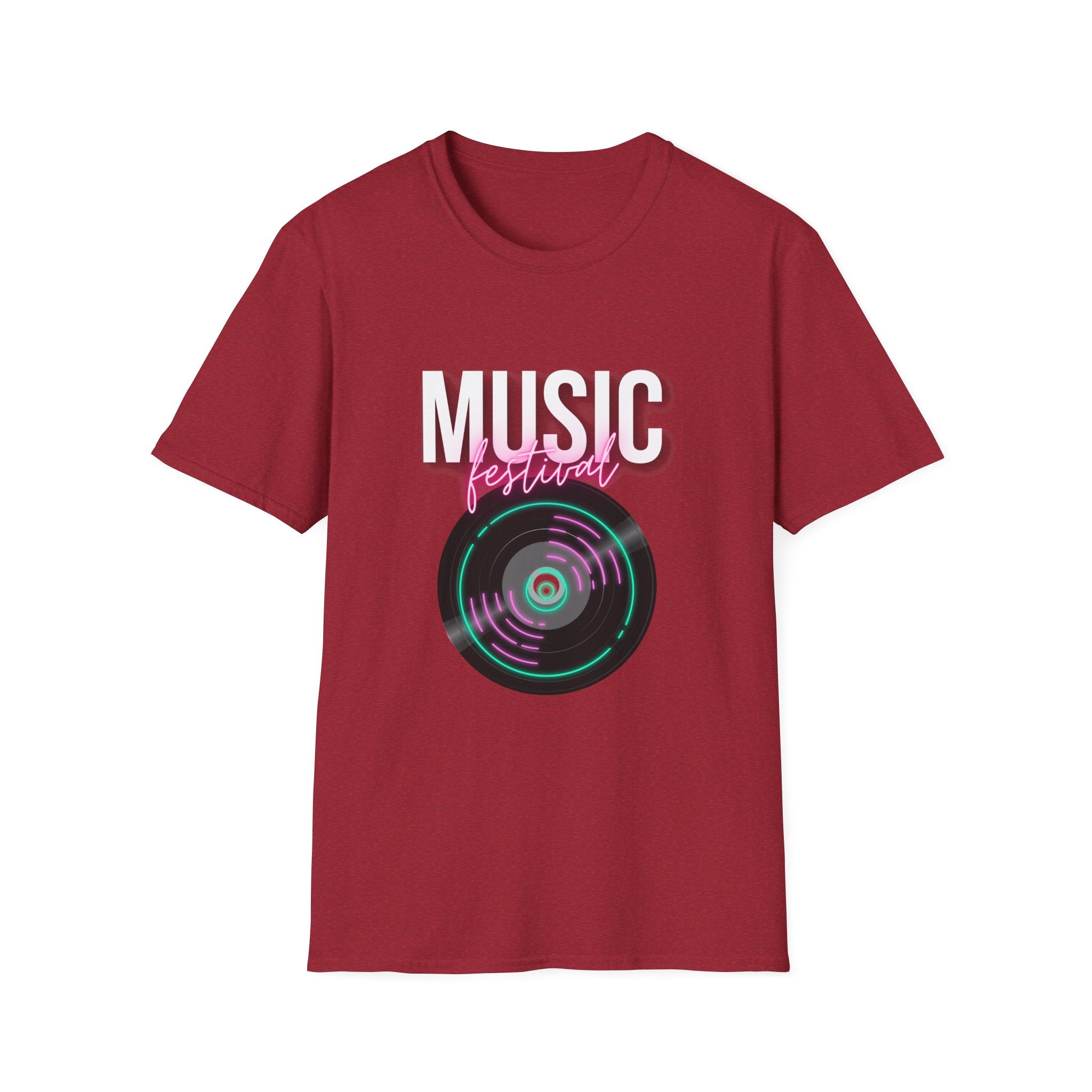 Music Festival T-Shirt — Retro Vinyl Design - Creations by Chris and Carlos