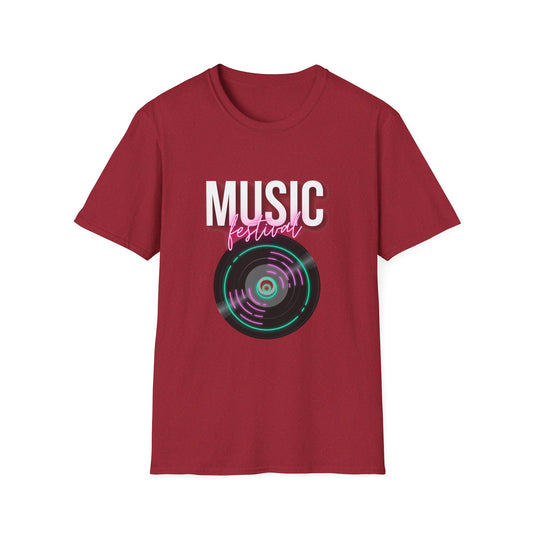 Music Festival T-Shirt — Retro Vinyl Design - Creations by Chris and Carlos