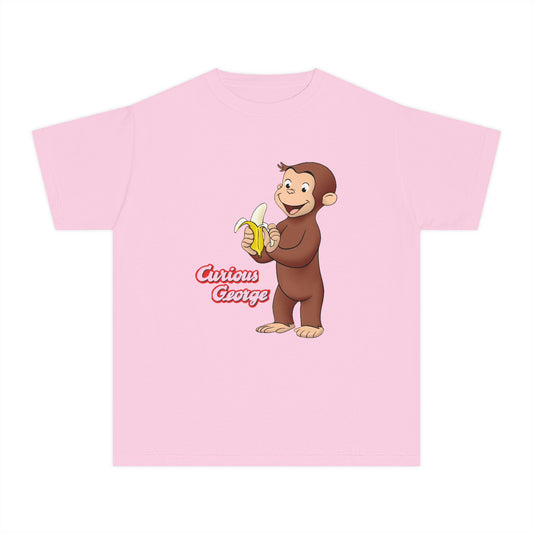 Kids Banana-Loving Curious George Cartoon Monkey Tee - Creations by Chris and Carlos