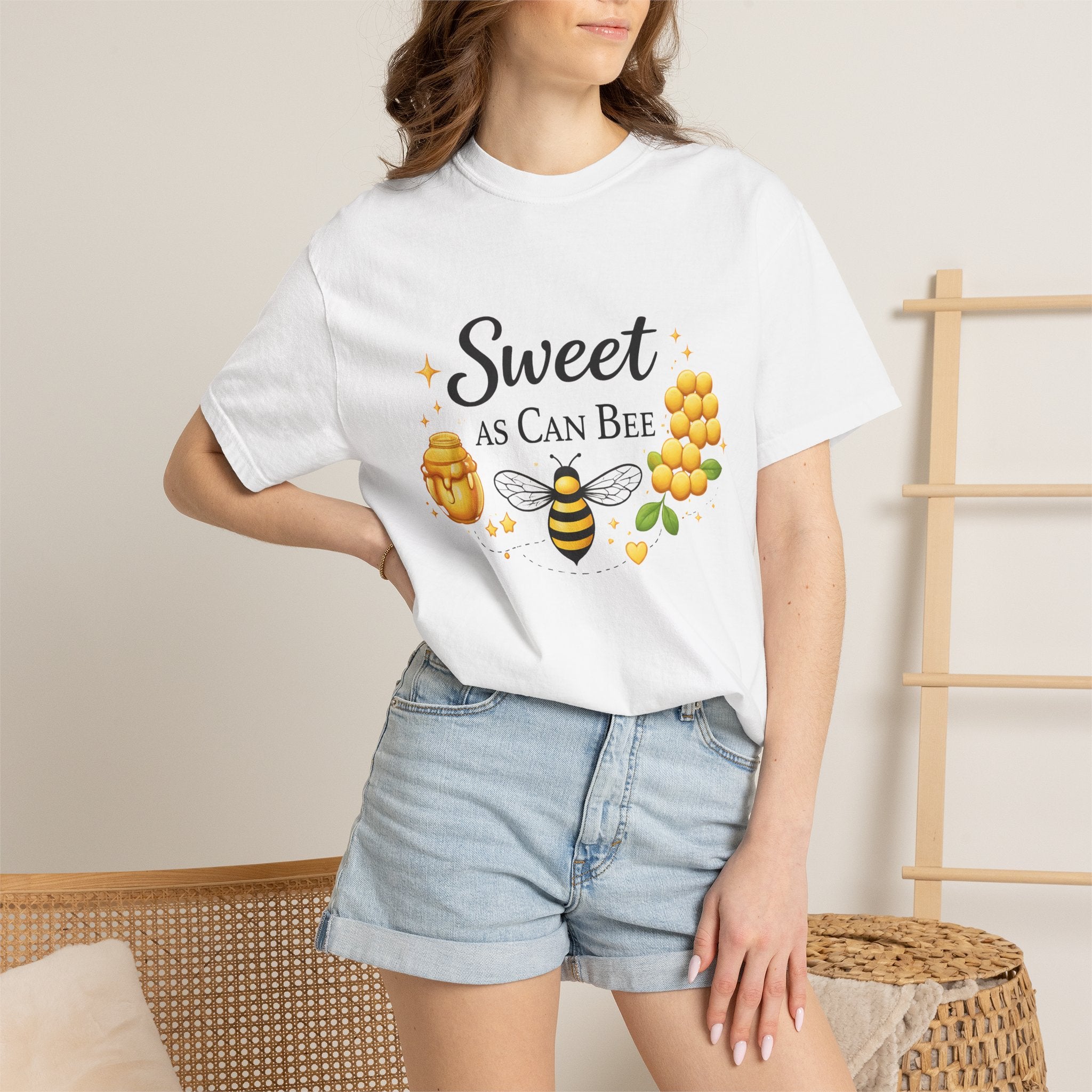 Sweet As Can Bee T-Shirt — Cute Bee & Honey Graphic Tee - Creations by Chris and Carlos
