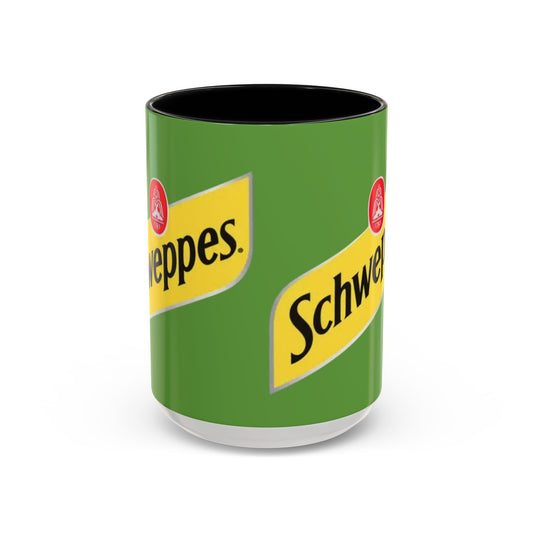 Schweppes Logo Accent Coffee Mug (11/15oz) - Creations by Chris and Carlos