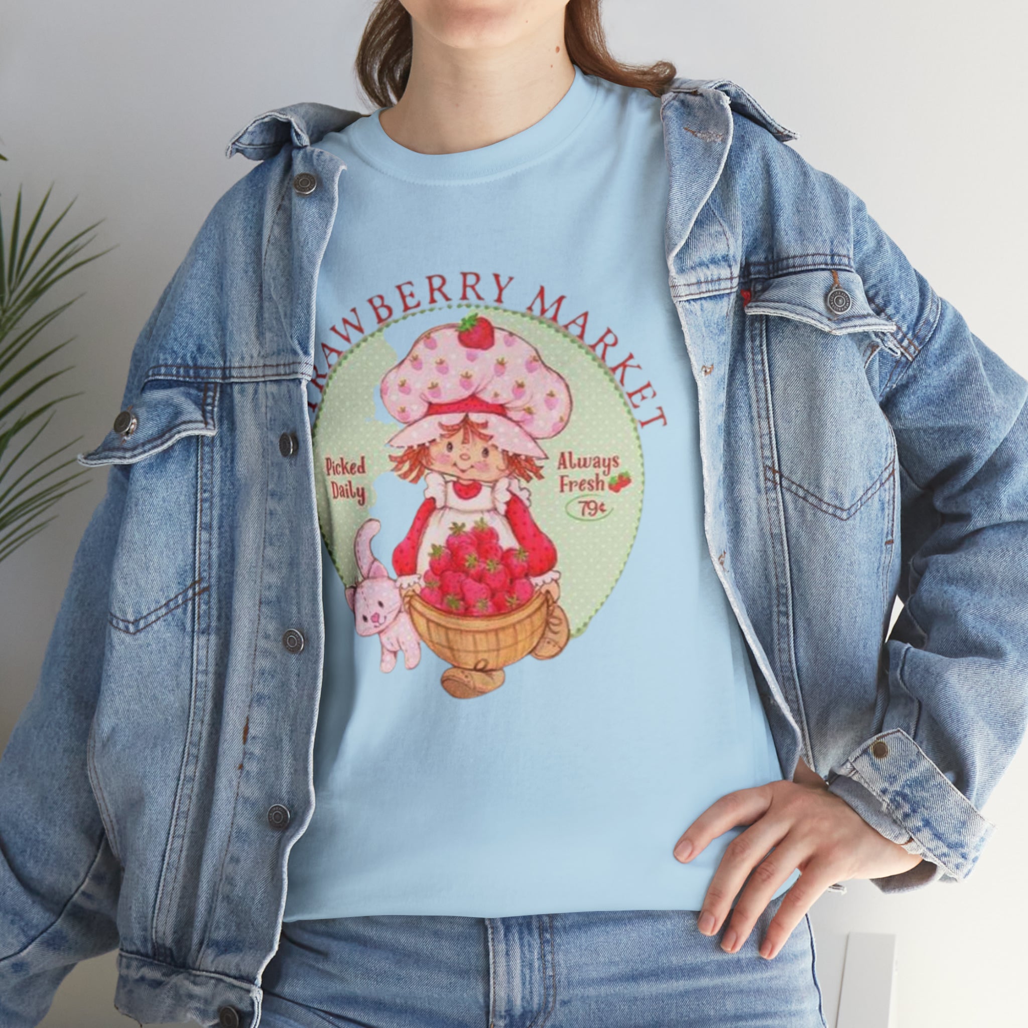 Strawberry Shortcake-  Unisex Heavy Cotton T-Shirt - Creations by Chris and Carlos