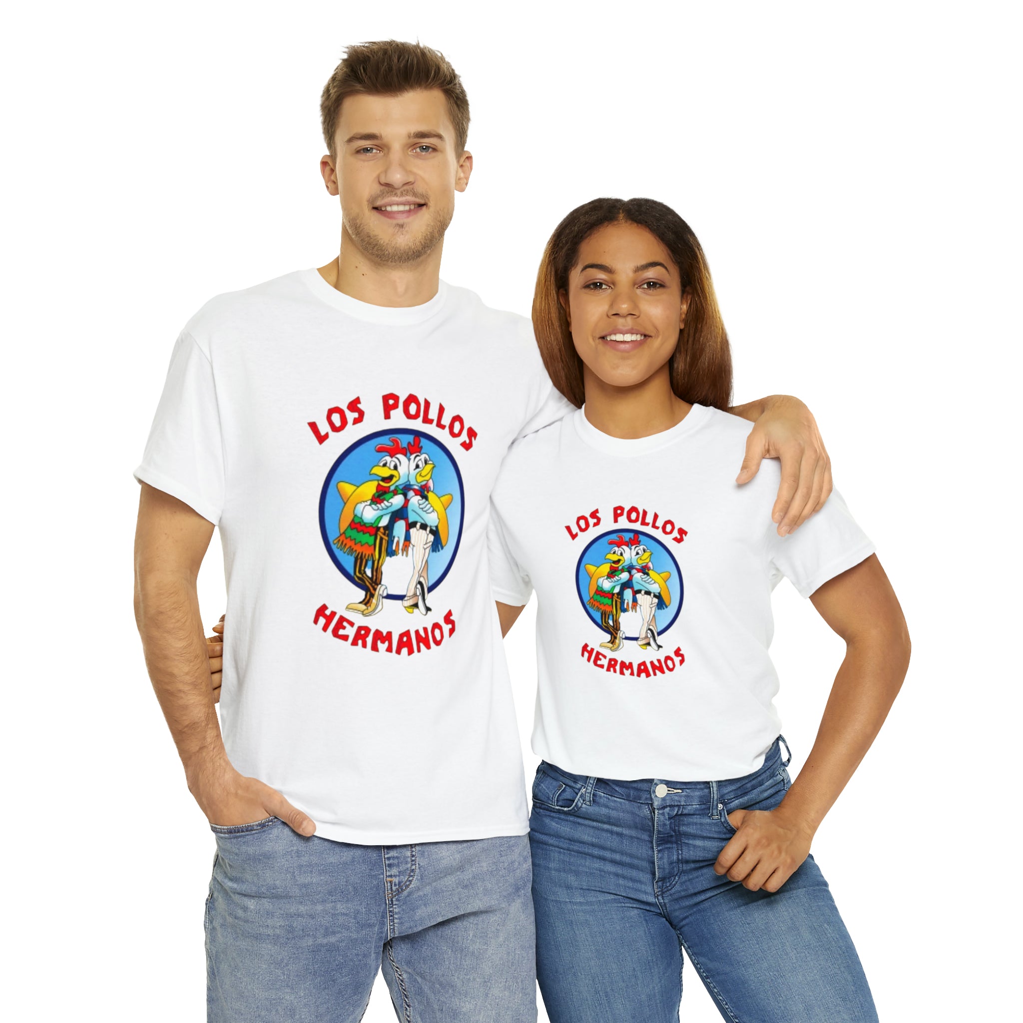 Pollos- Unisex Heavy Cotton T-Shirt - Creations by Chris and Carlos