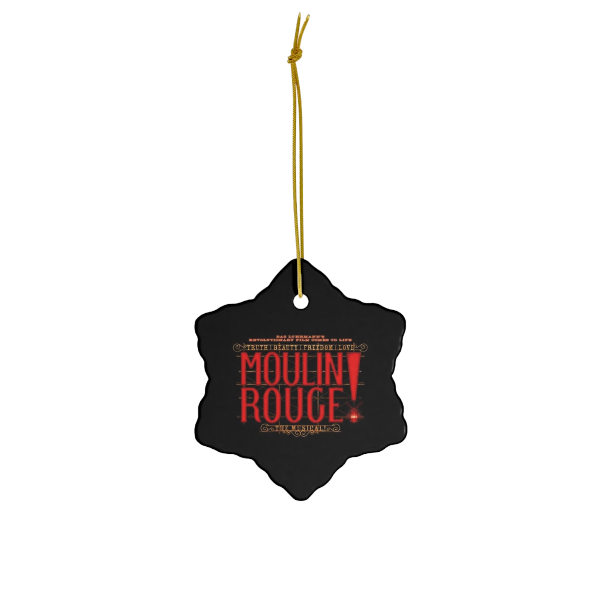 Moulin Rouge- Ceramic Ornament, 4 Shapes - Creations by Chris and Carlos