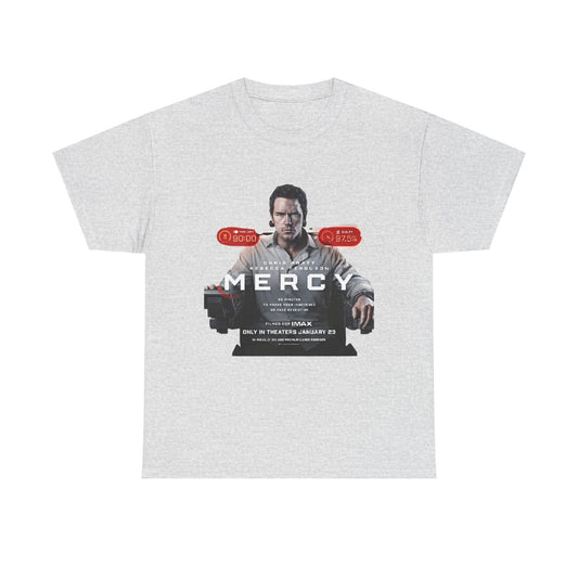 Mercy Movie Poster T‑Shirt — Thriller Film Graphic Tee - Creations by Chris and Carlos
