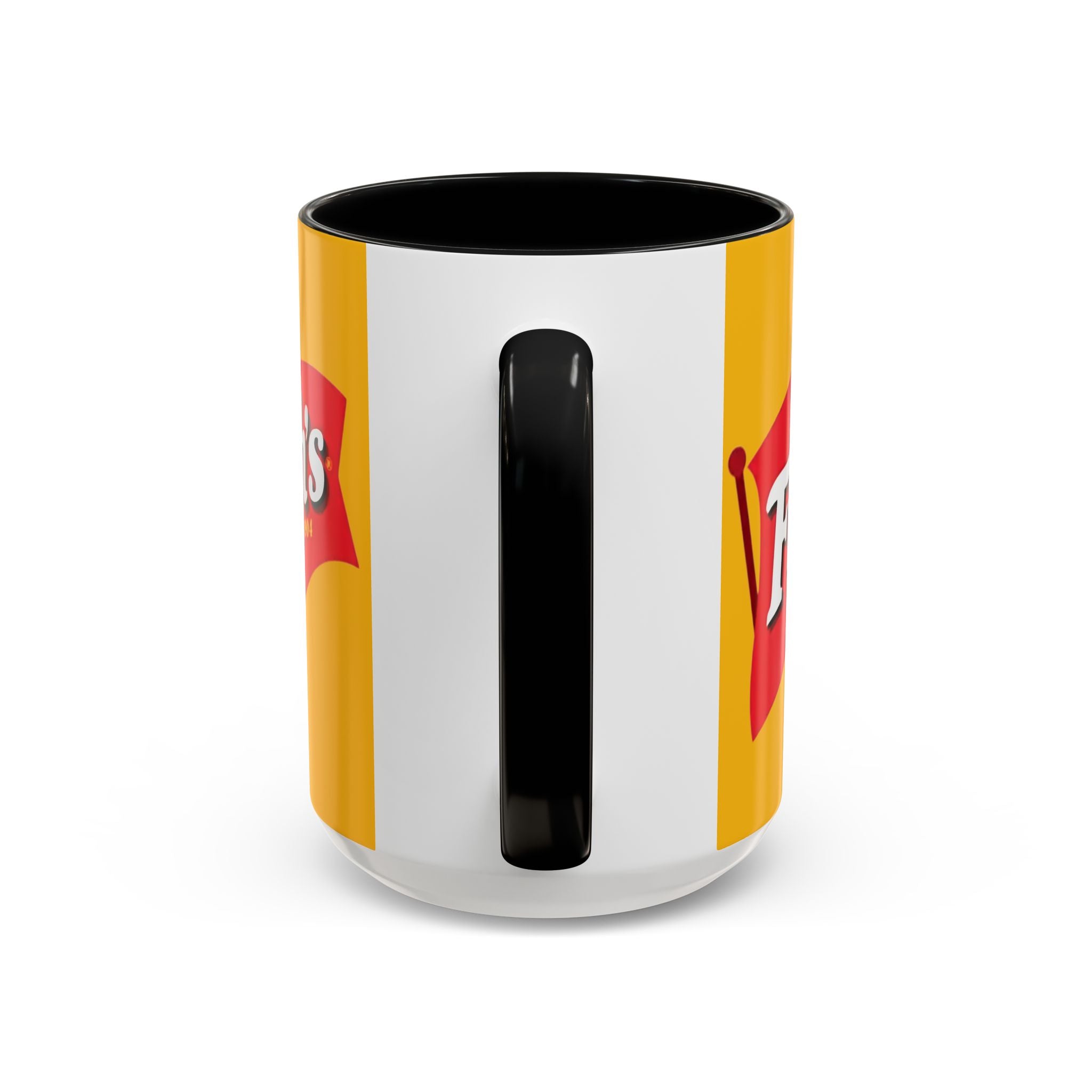 French's Mustard Logo Accent Coffee Mug — Retro Yellow 11/15oz - Creations by Chris and Carlos