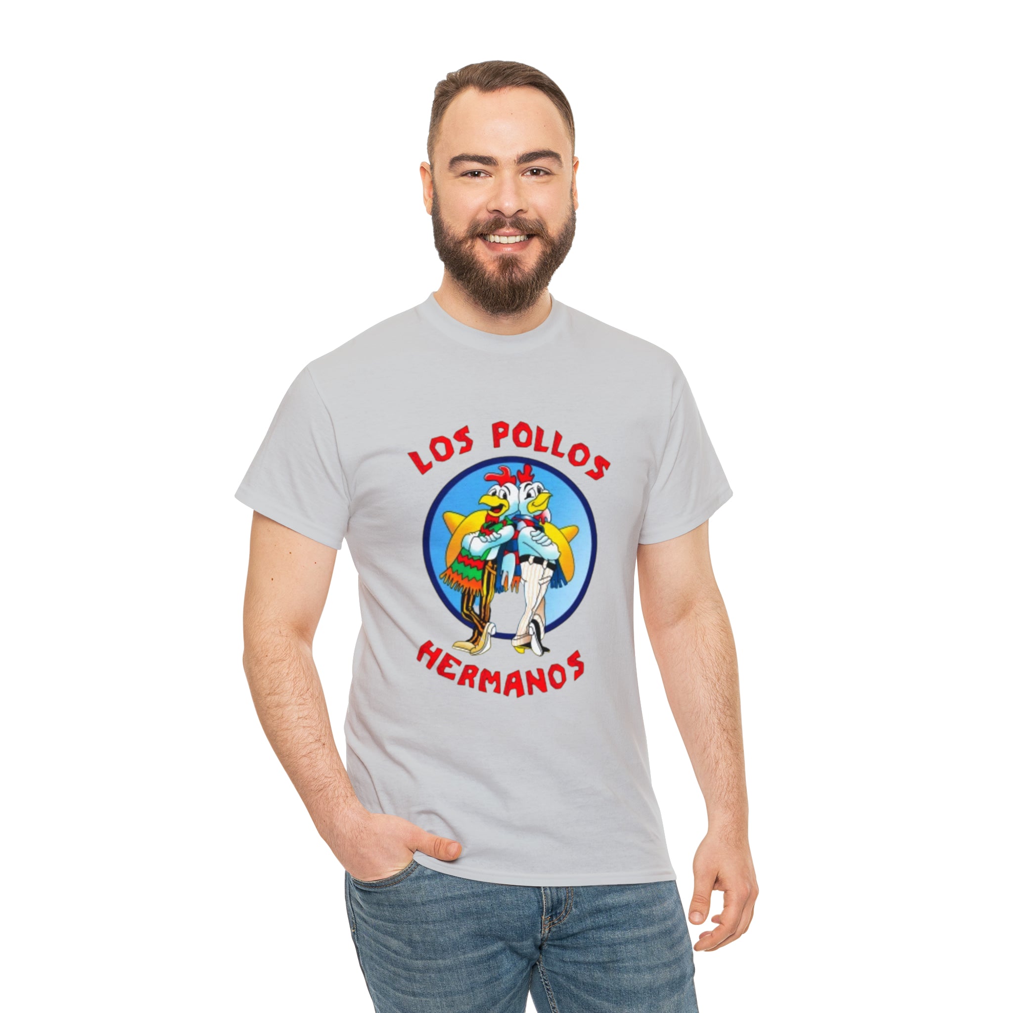 Pollos- Unisex Heavy Cotton T-Shirt - Creations by Chris and Carlos