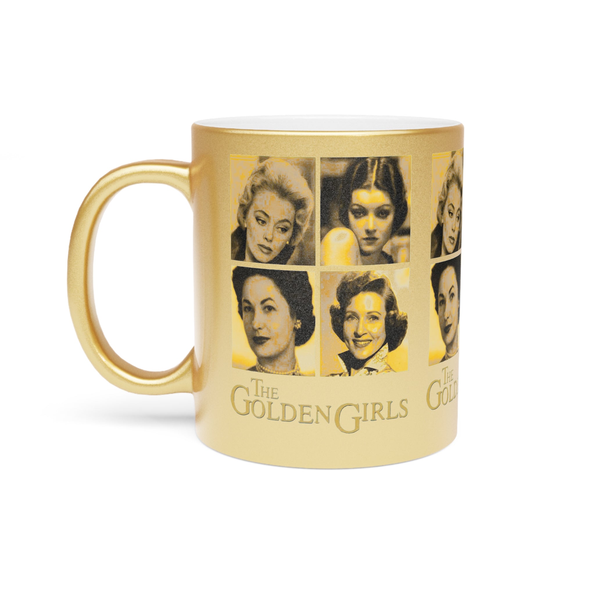 The Golden Girls 80's TV Show- Younger Years Metallic Mug (Silver\Gold) - Creations by Chris and Carlos