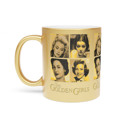 The Golden Girls 80's TV Show- Younger Years Metallic Mug (Silver\Gold) - Creations by Chris and Carlos