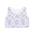 Lavender Floral Sports Bra — All-Over Print Racerback Activewear