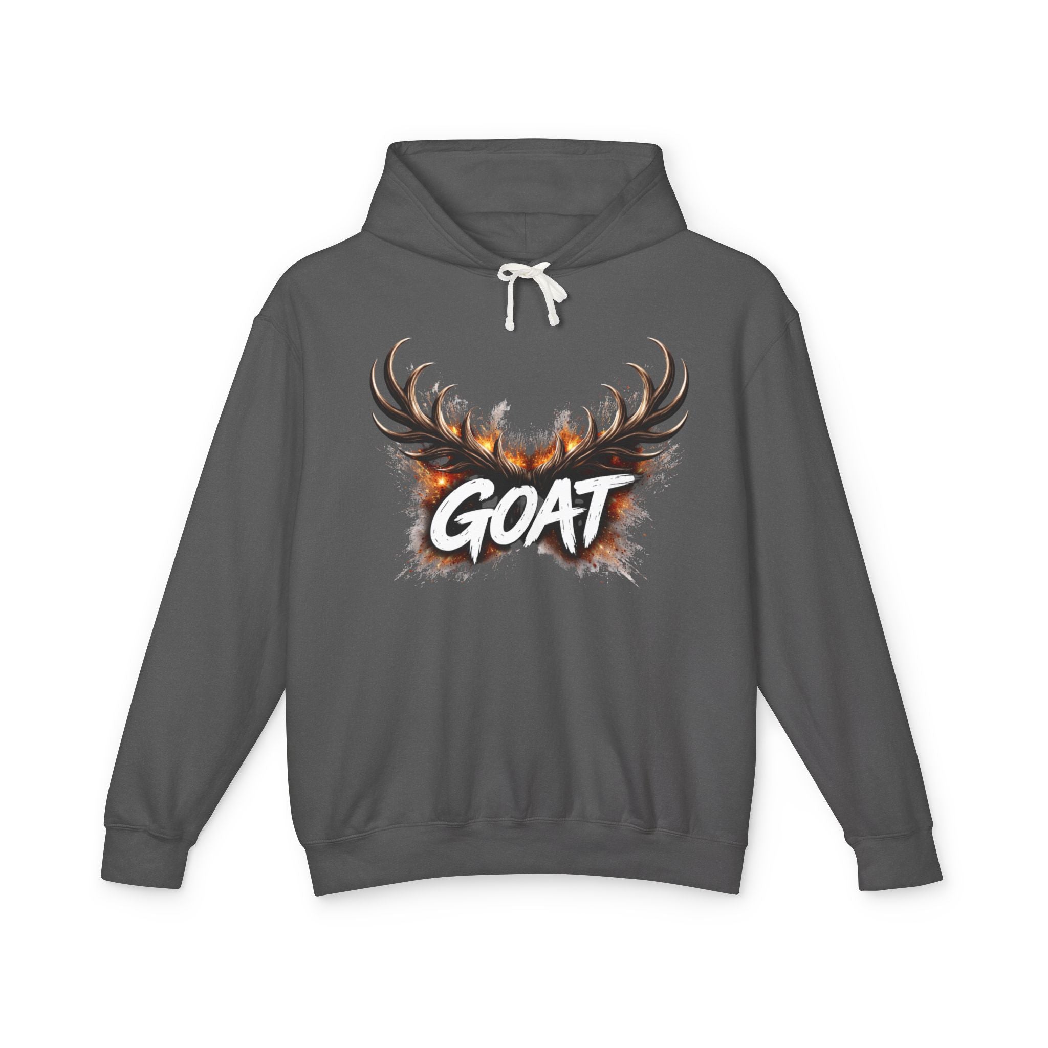 GOAT Antler Graphic Hoodie | Goat Skull Antlers Sweatshirt - Creations by Chris and Carlos