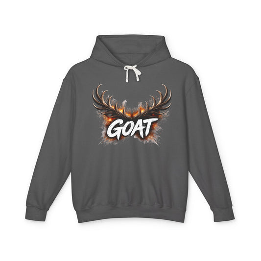 GOAT Antler Graphic Hoodie | Goat Skull Antlers Sweatshirt - Creations by Chris and Carlos