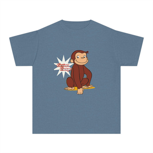 Curious George Kids T‑Shirt — Yellow Youth Tee featuring Curious George Graphic - Creations by Chris and Carlos