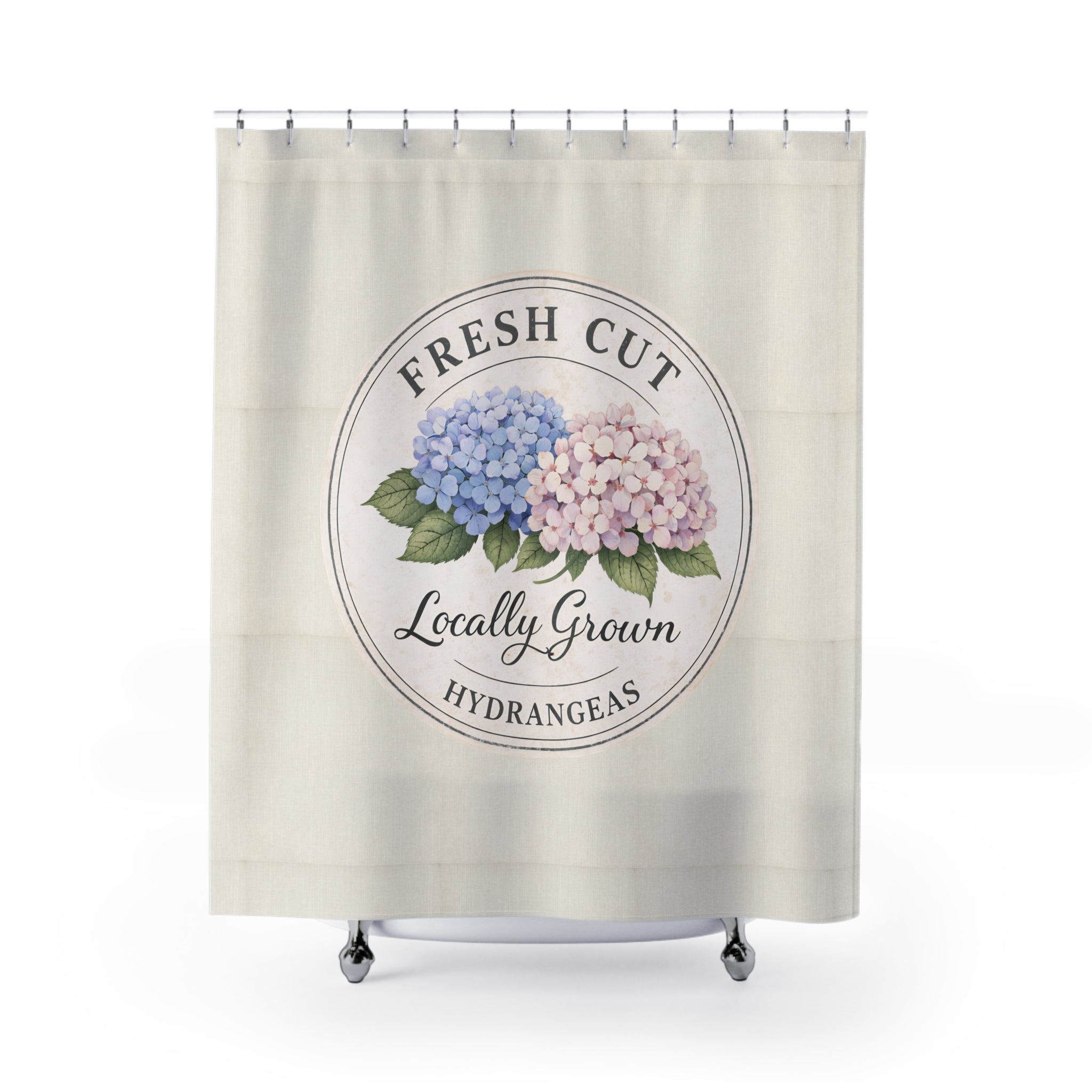 Hydrangea 'Fresh Cut Locally Grown' Shower Curtain - Creations by Chris and Carlos