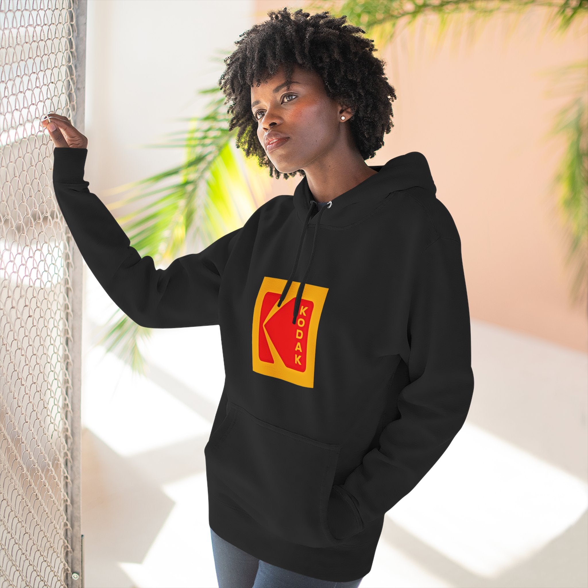 Kodak Logo Hoodie — Vintage Film Brand Graphic Fleece Hoodie - Creations by Chris and Carlos