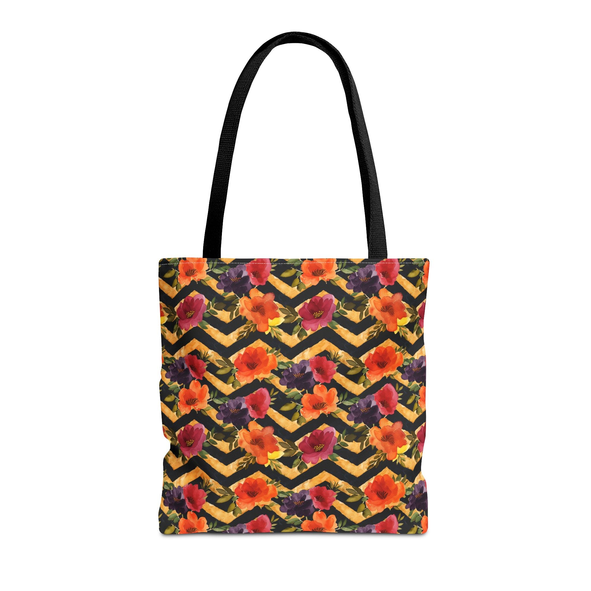 Sol y Alegría (Sun and Joy) Collection- Cactus Succulent Pattern Microfiber Blanket Soft Velveteen Throw for Home & Garden Lovers Floral Chevron Tote Bag — Bright Orange & Pink All-Over-Print Beach Shopper - Creations by Chris and Carlos