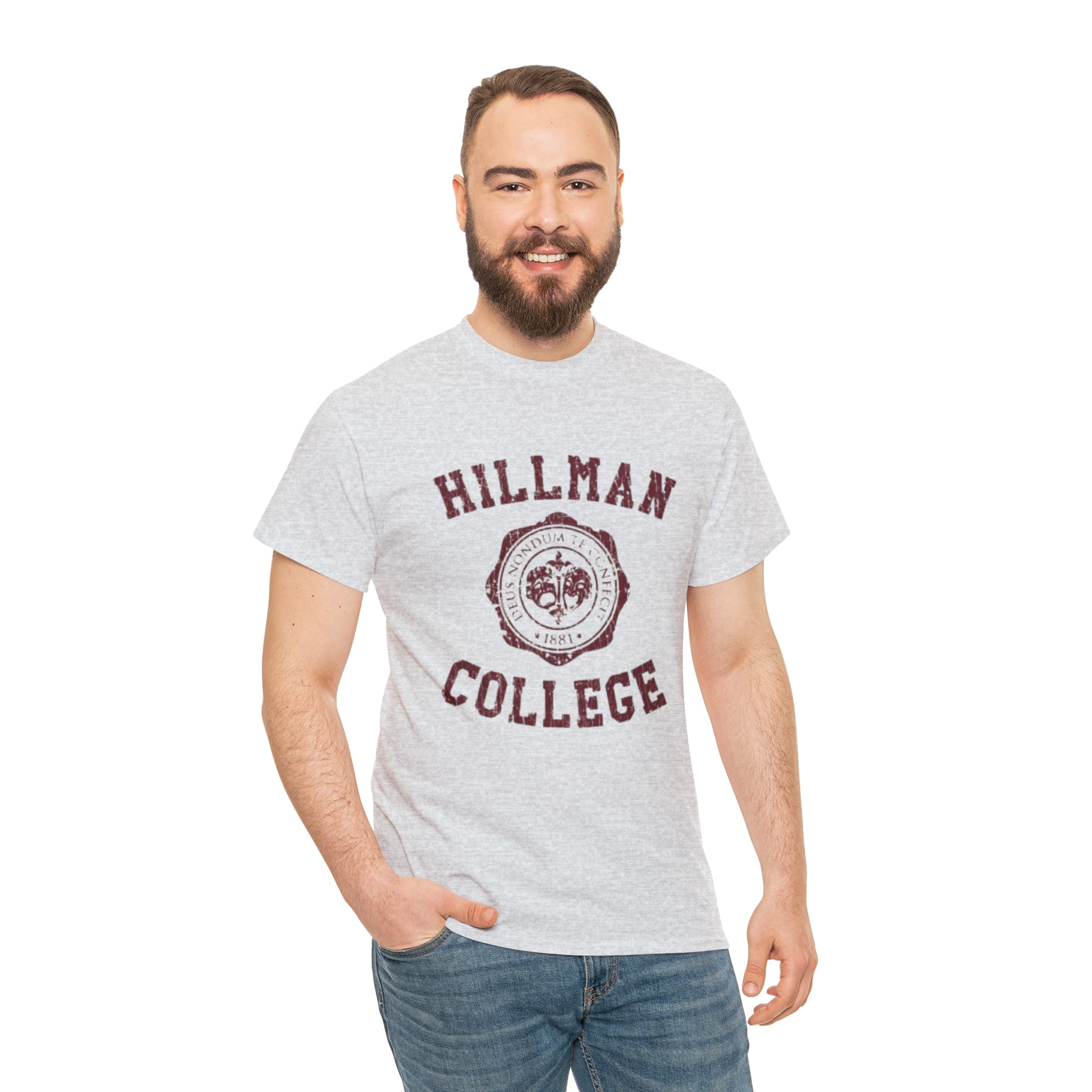 Hillman College- Unisex Heavy Cotton T-Shirt - Creations by Chris and Carlos
