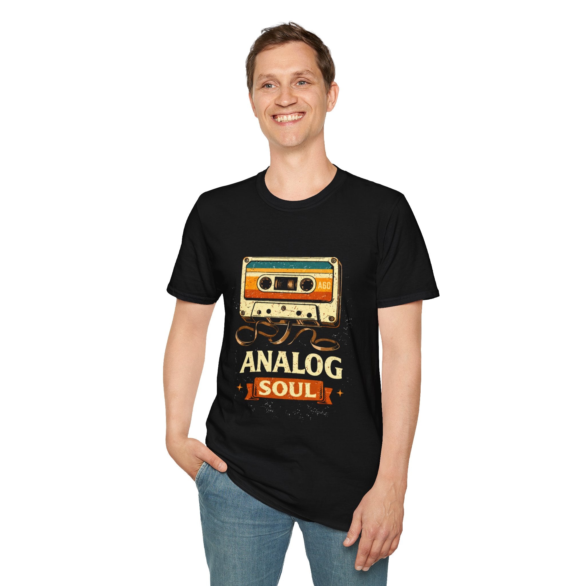 Analog Soul Cassette T-Shirt — Retro Music Vintage Tape Tee - Creations by Chris and Carlos