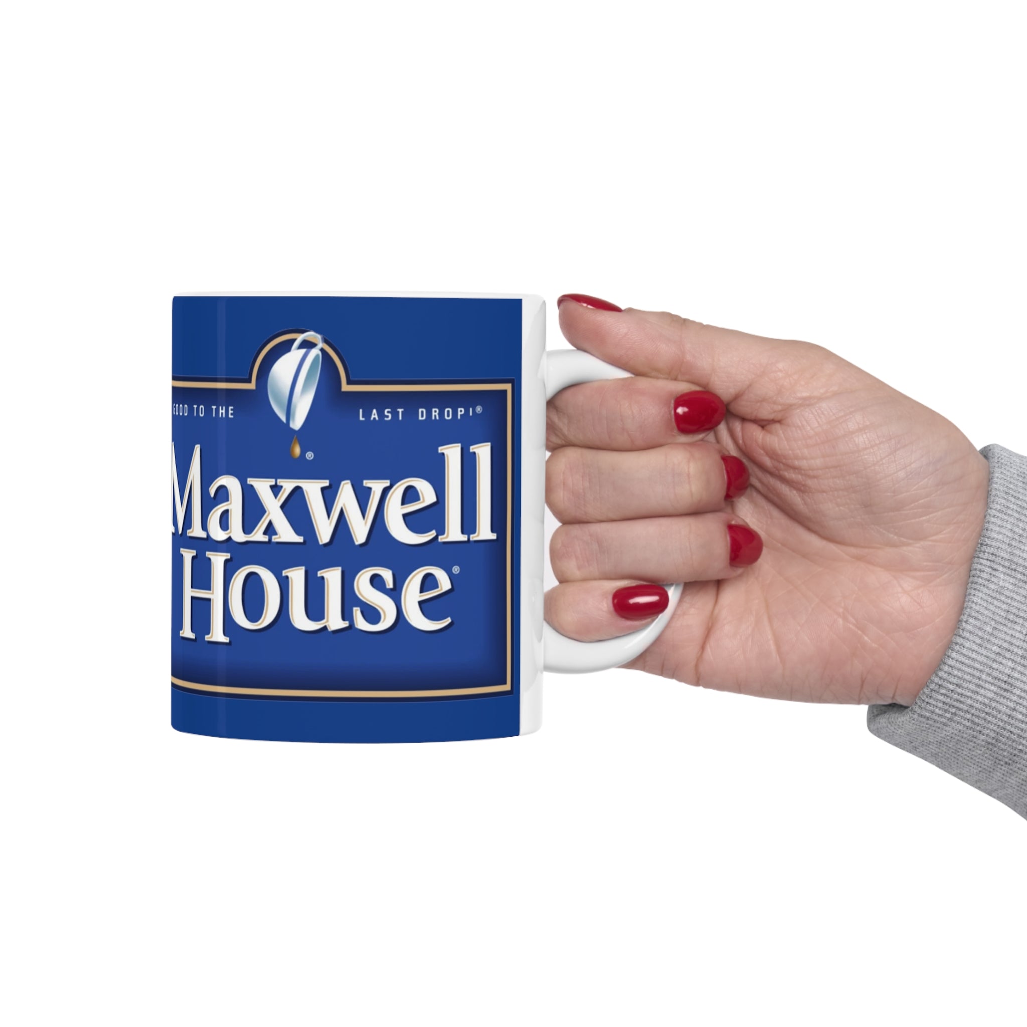Maxwell Coffee- White Ceramic Mug - Creations by Chris and Carlos