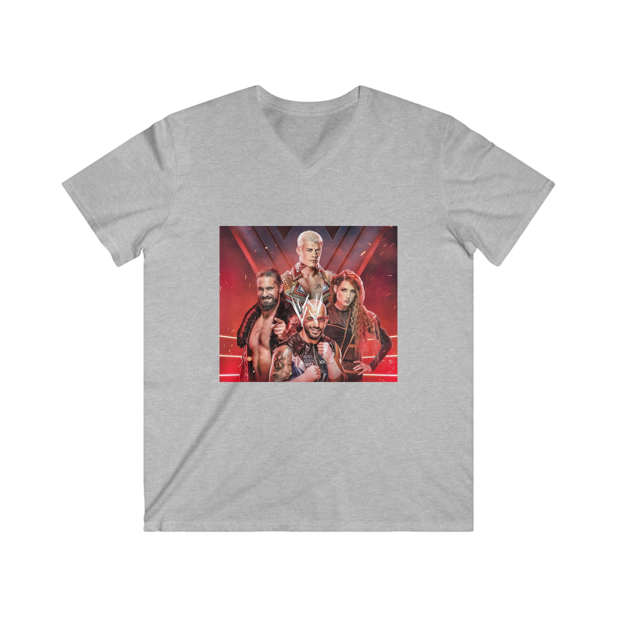 WWE Champions- Unisex Fitted V-Neck Short Sleeve Tee - Creations by Chris and Carlos