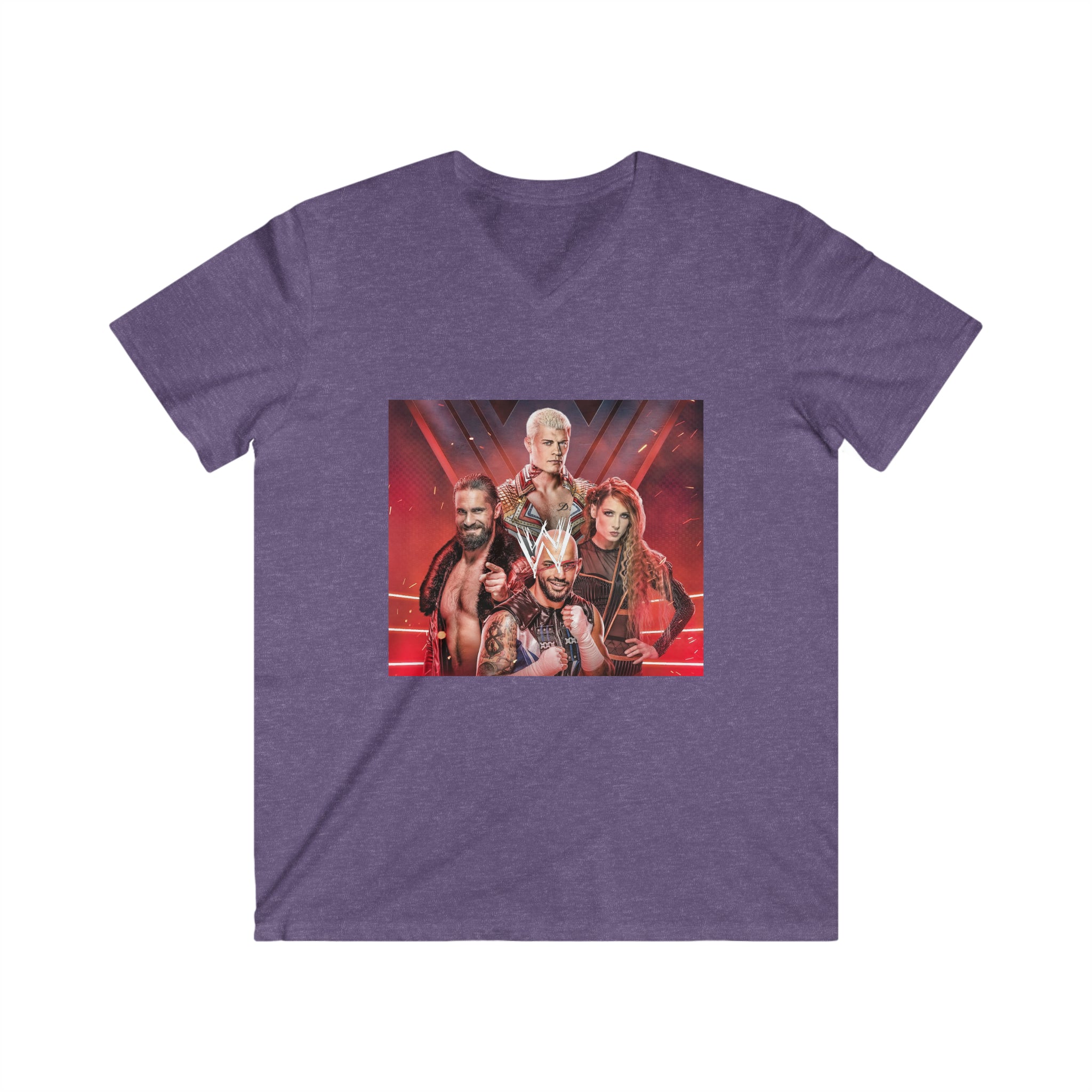 WWE Champions- Unisex Fitted V-Neck Short Sleeve Tee - Creations by Chris and Carlos