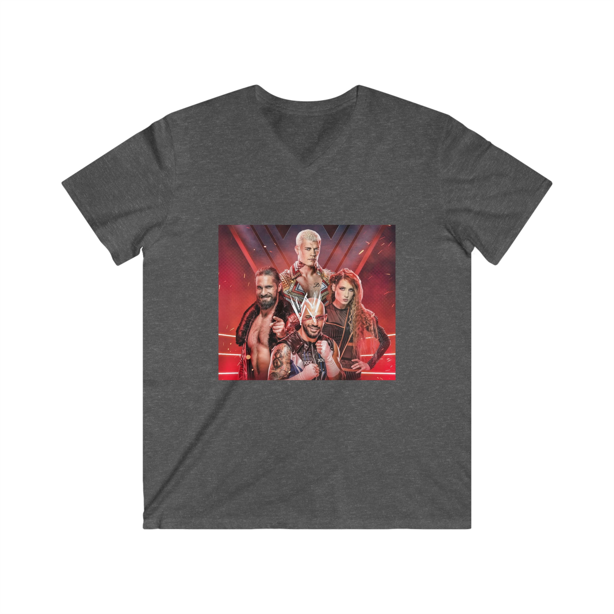 WWE Champions- Unisex Fitted V-Neck Short Sleeve Tee - Creations by Chris and Carlos